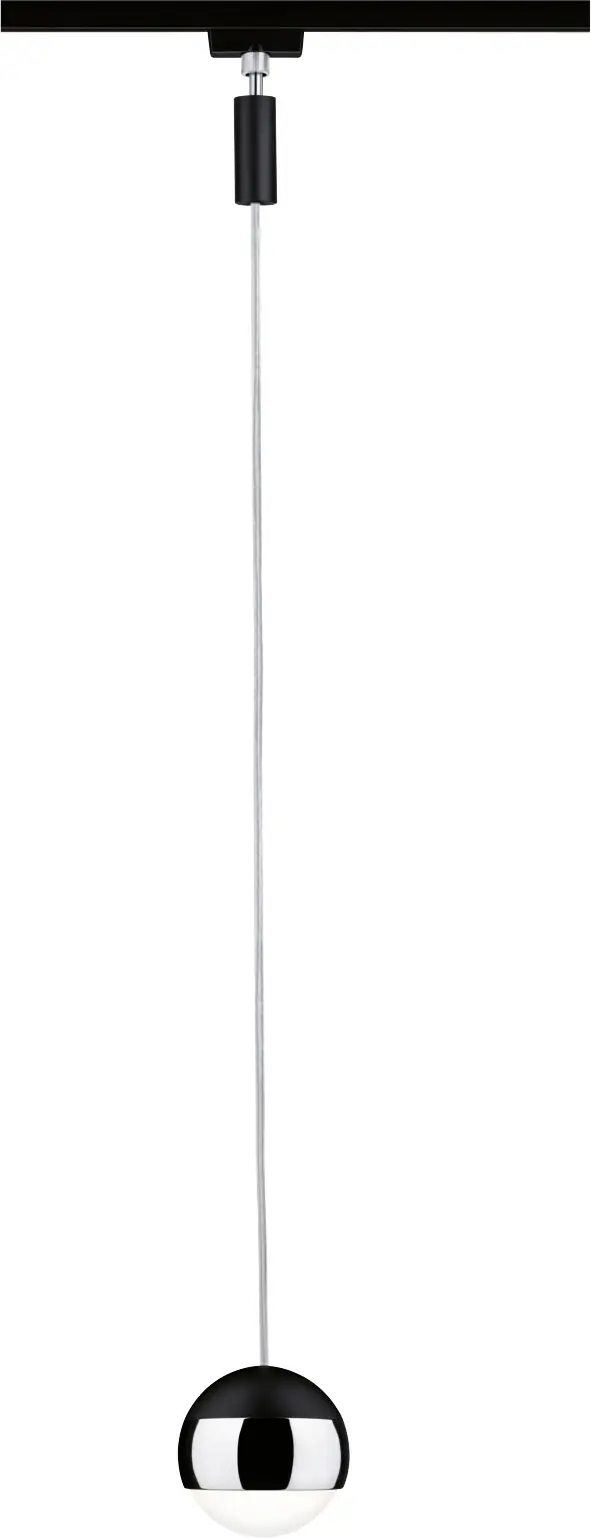 Paulmann URail LED Pendelleuchte Capsule ll schwarz matt chrom 8,7 x 130 cm warmweiß 