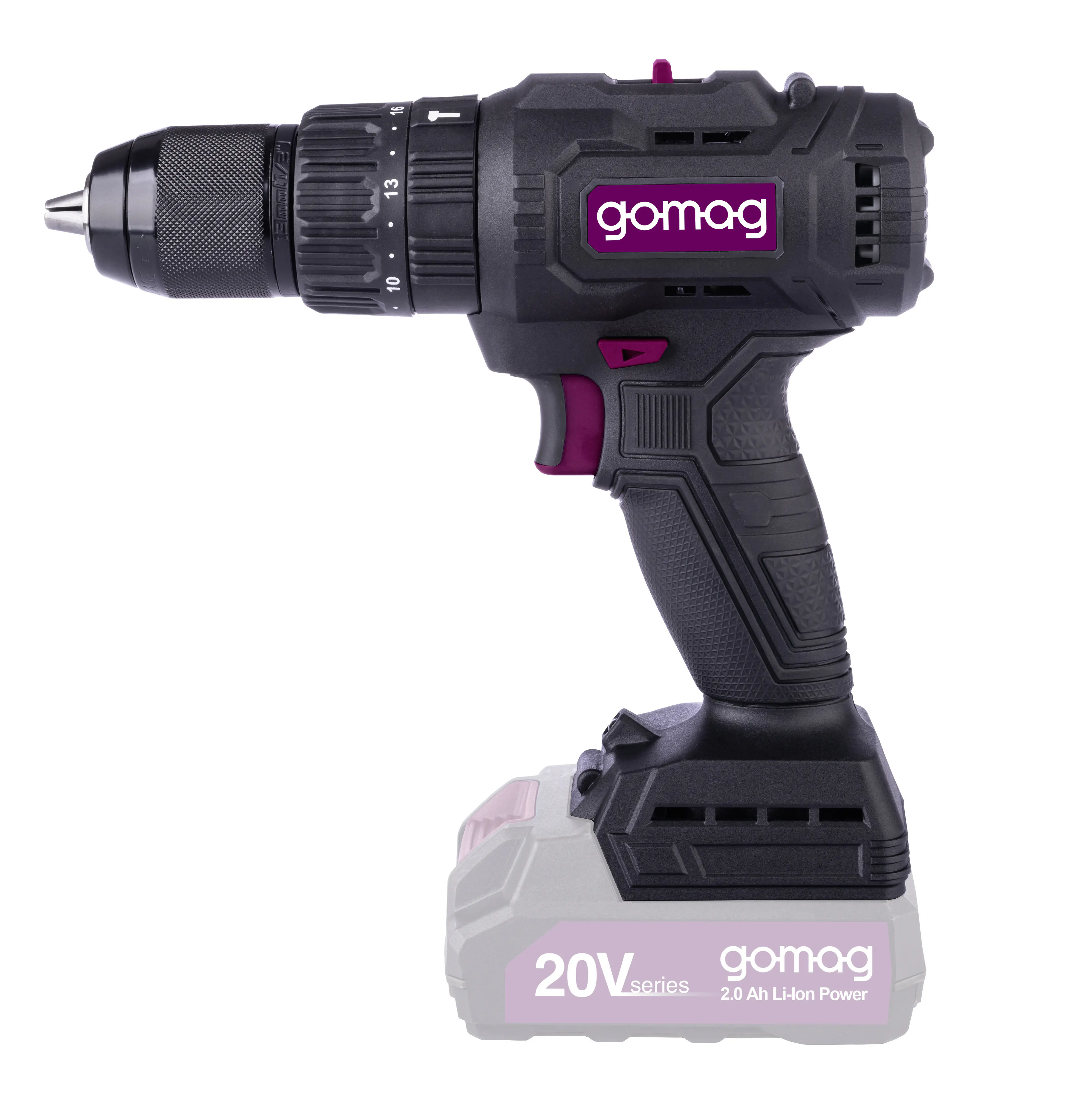 Gomag Akku-Schlagbohrschrauber GO-SBS60BL 20 V inkl. 4 Ah Starter-Kit