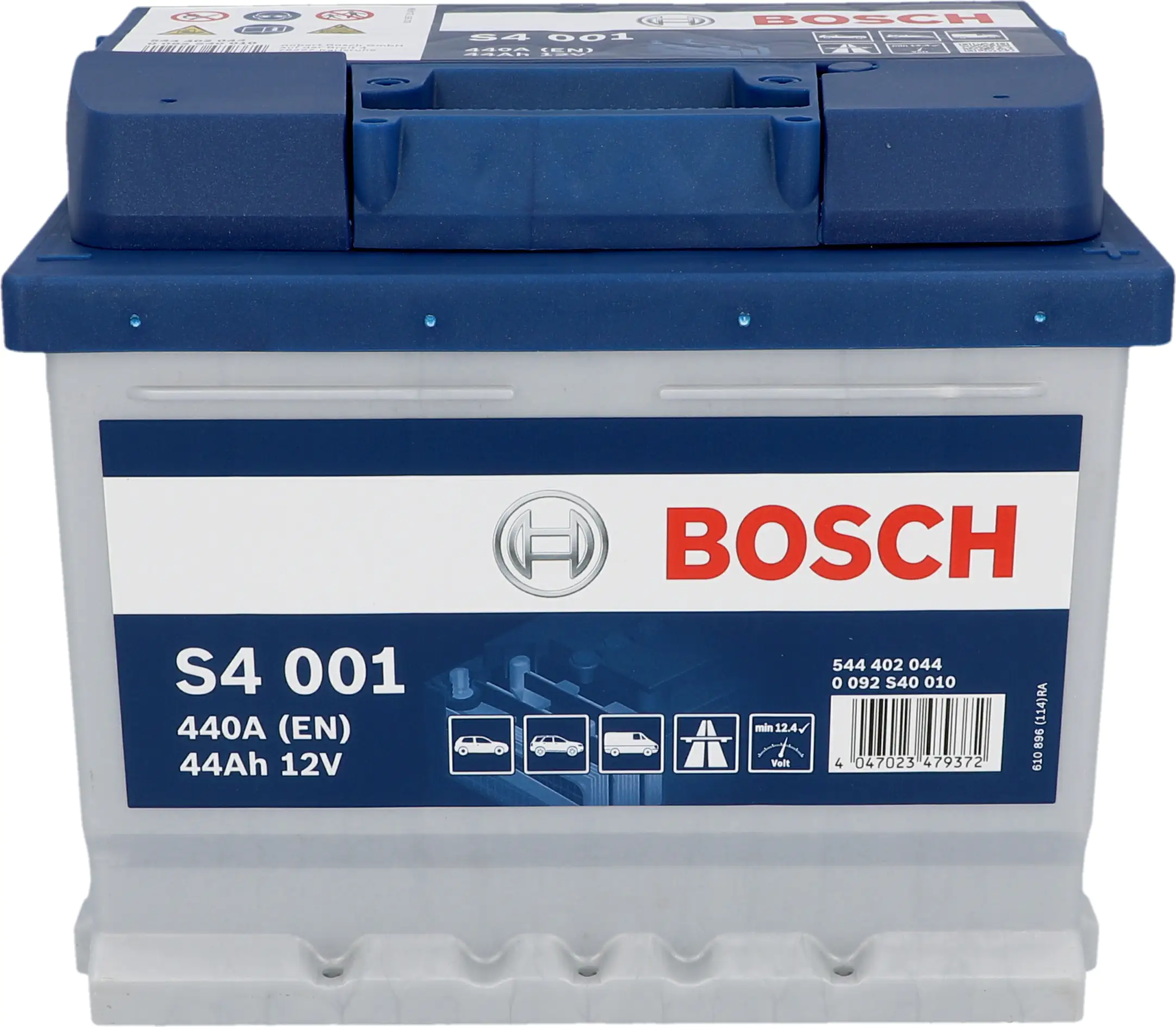 Bosch Starterbatterie S4 44Ah 440A Maße: 207x175x175mm (LxBxH)