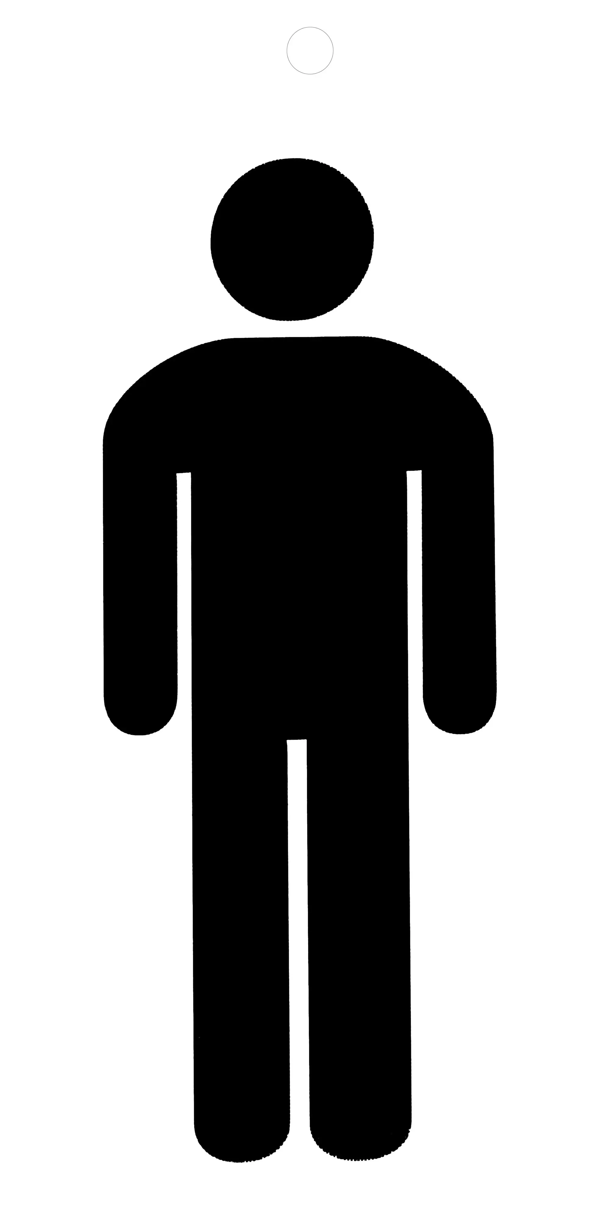 Conmetall Aufkleber Herr PVC 10 x 6 cm schwarz 