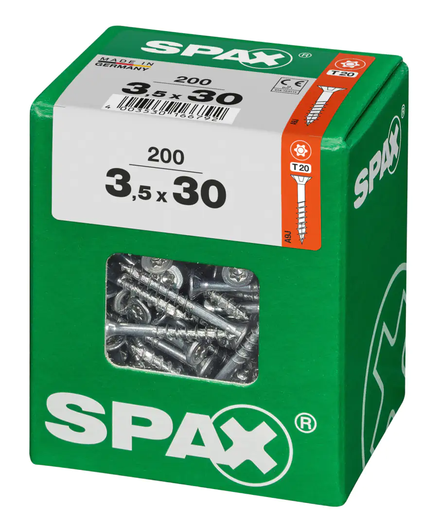 Spax Universalschrauben 3.5 x 30 mm TX 20 - 200 Stk.