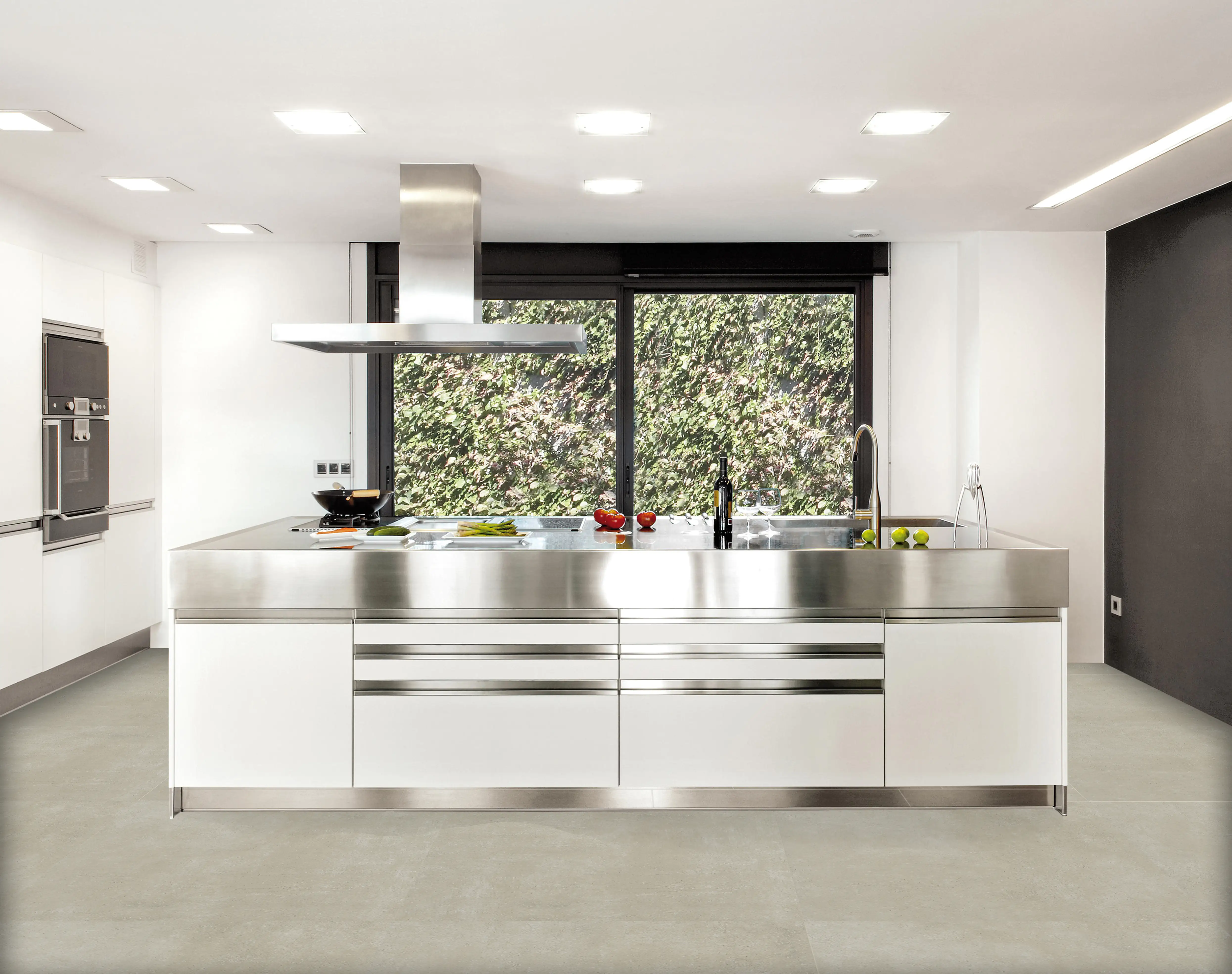 Bodenfliese Feinsteinzeug Beton 60 x 60 cm beige