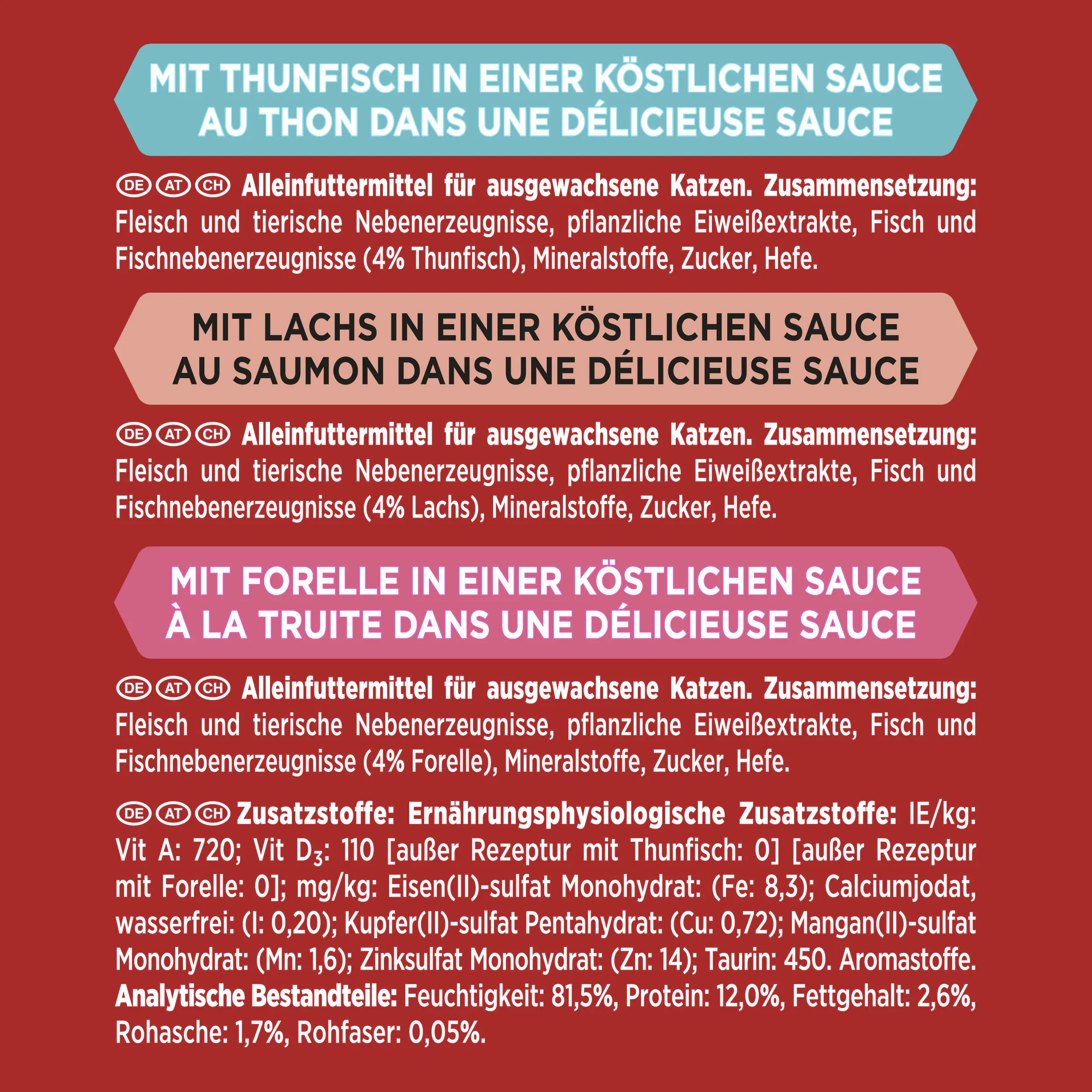 Gourmet Mon Petit mit Thunfisch Lachs und Forelle 6x 50g Gourmet Mon Petit