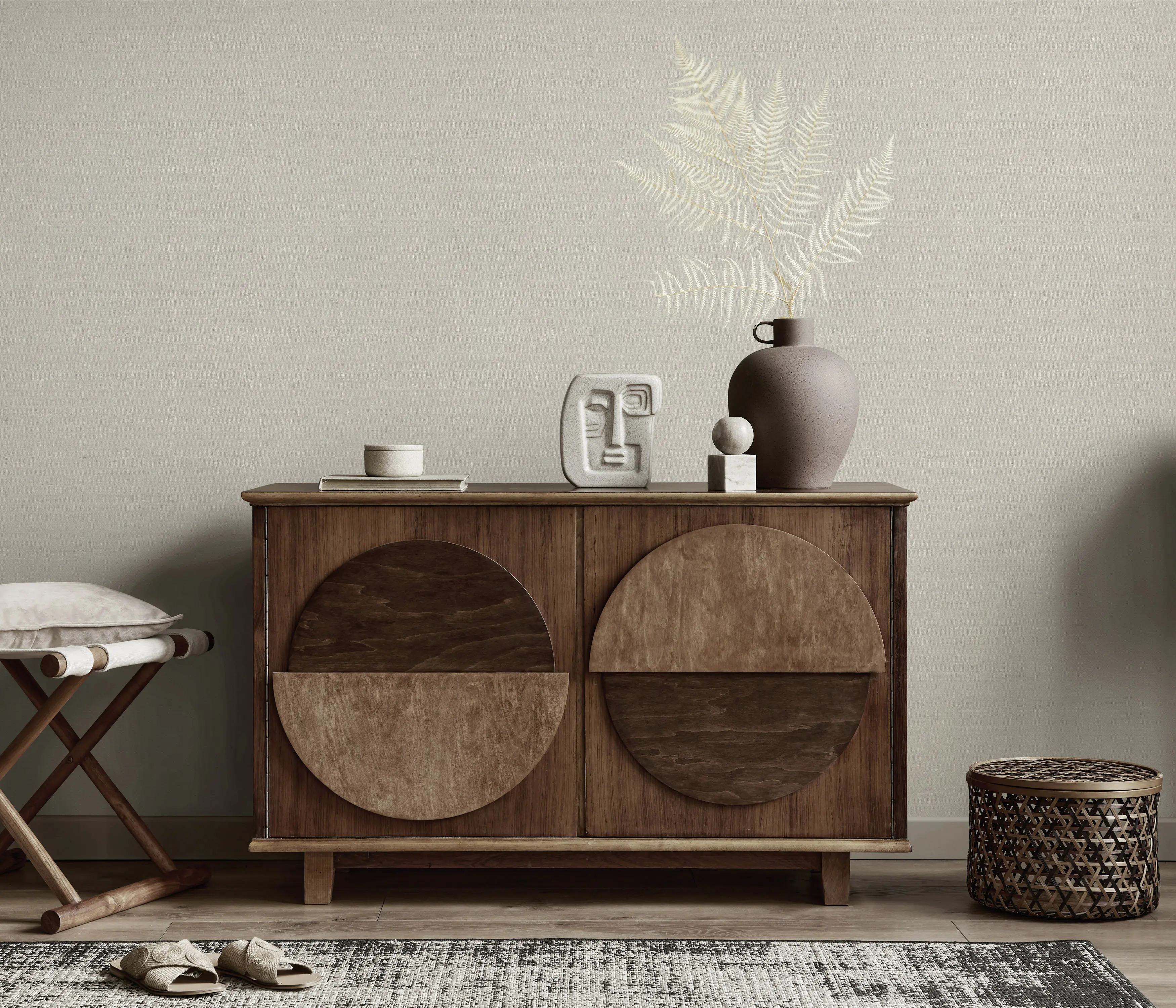 Erismann Vliestapete Uni creme 10,05 x 0,53 m