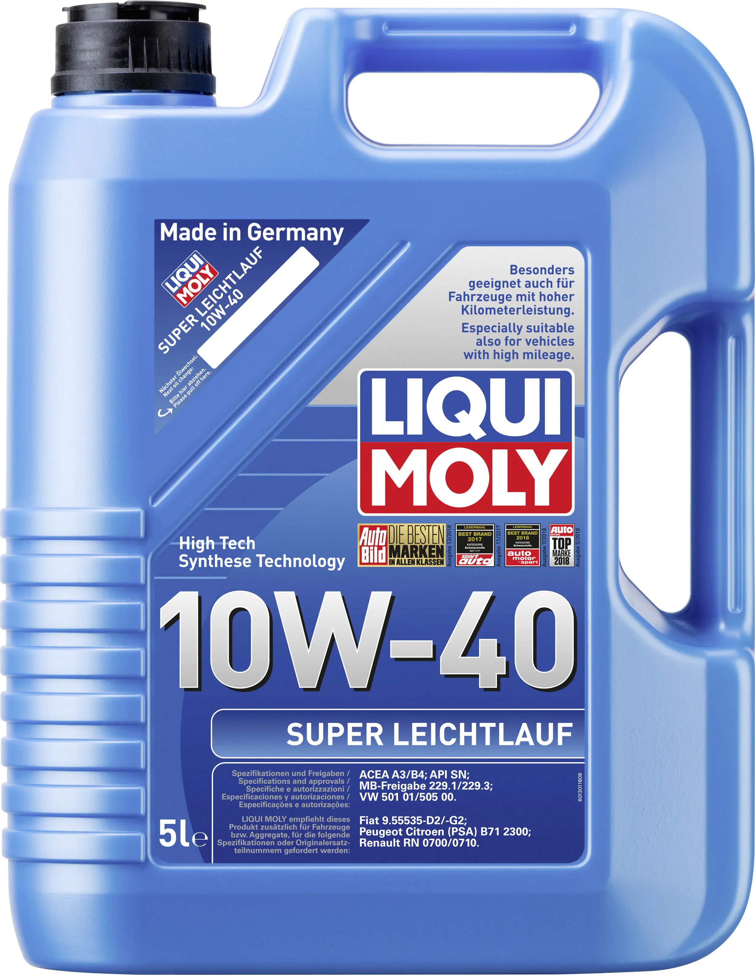 Liqui Moly Motoröl Super Leichtlauf 10W-40 5 L Liqui Moly Motoröl Super Leichtlauf 10W-40 5 L
