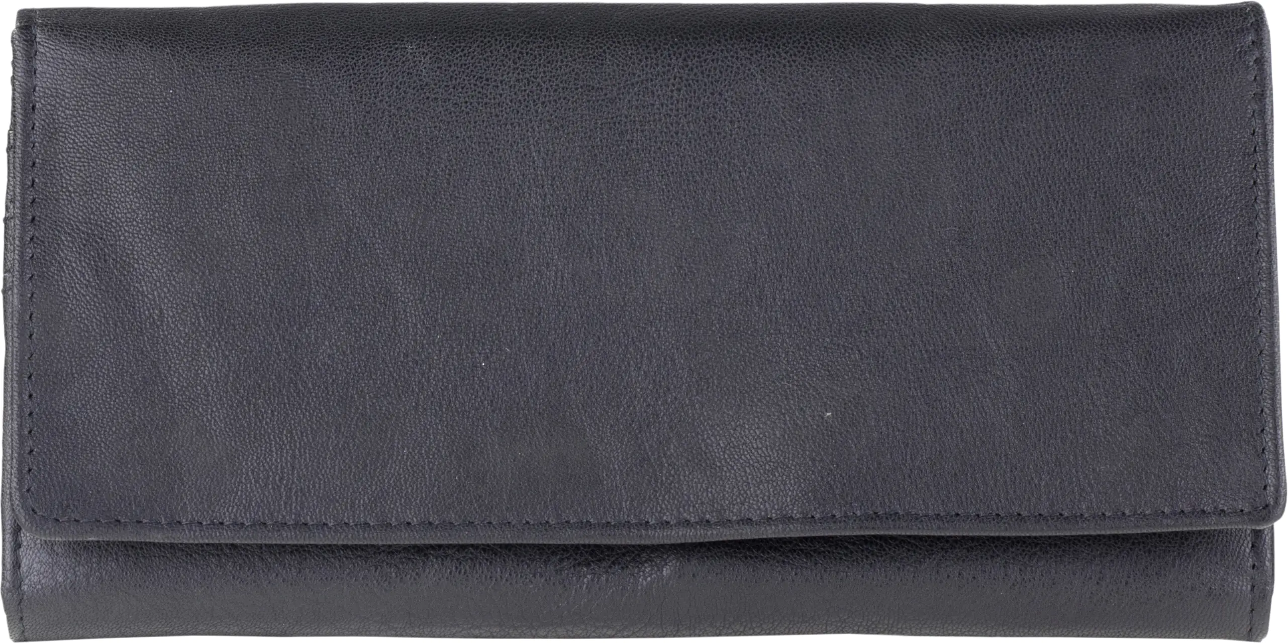 Geldbörse Leder schwarz 18,7 x 9,5 cm