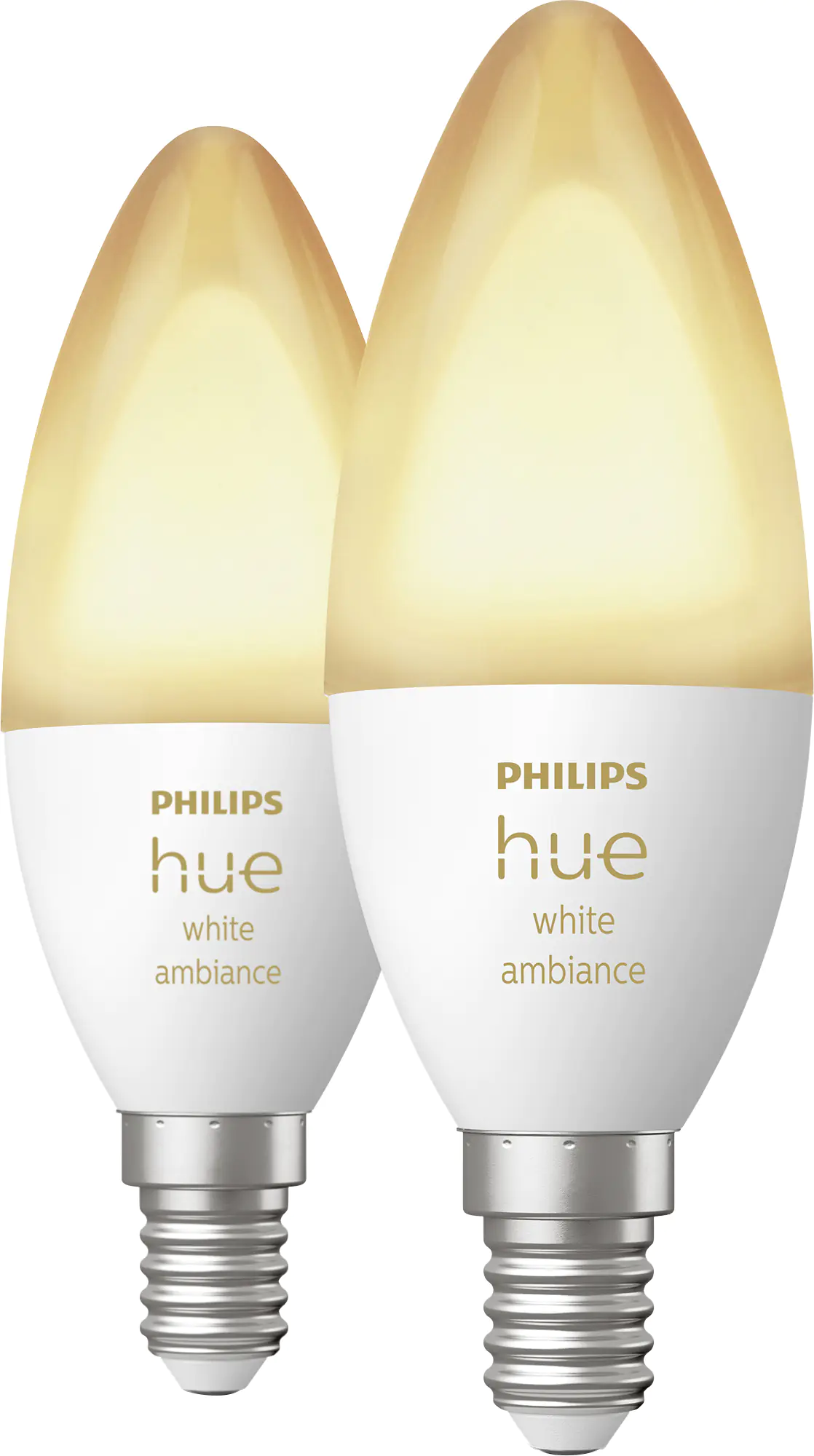Philips Hue 2er-Set LED Leuchtmittel-Set White Ambiance E14 4 W