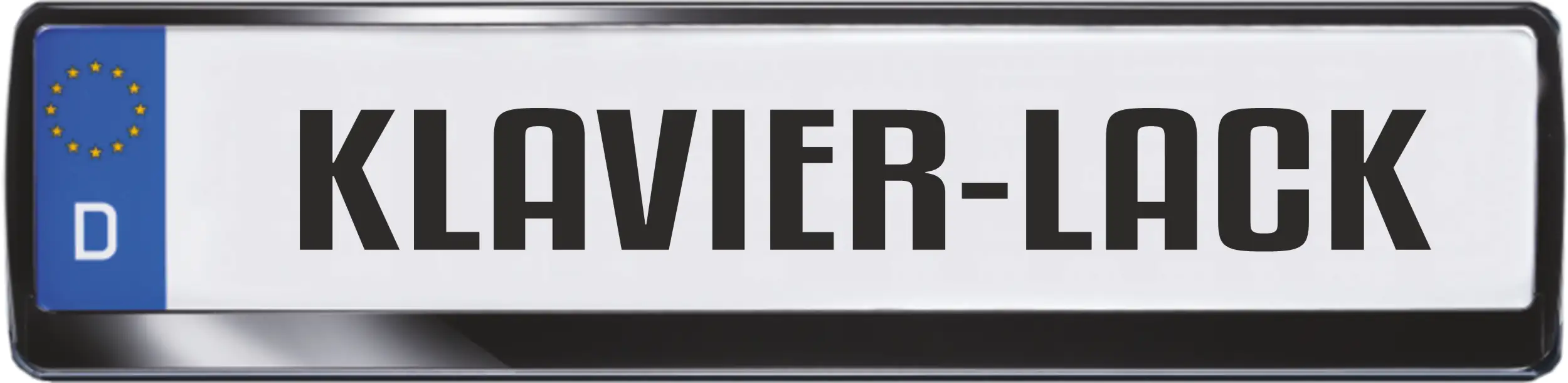 Hermann Schütz Kennzeichenrahmen Standard in edlem Klavierlack-Finish