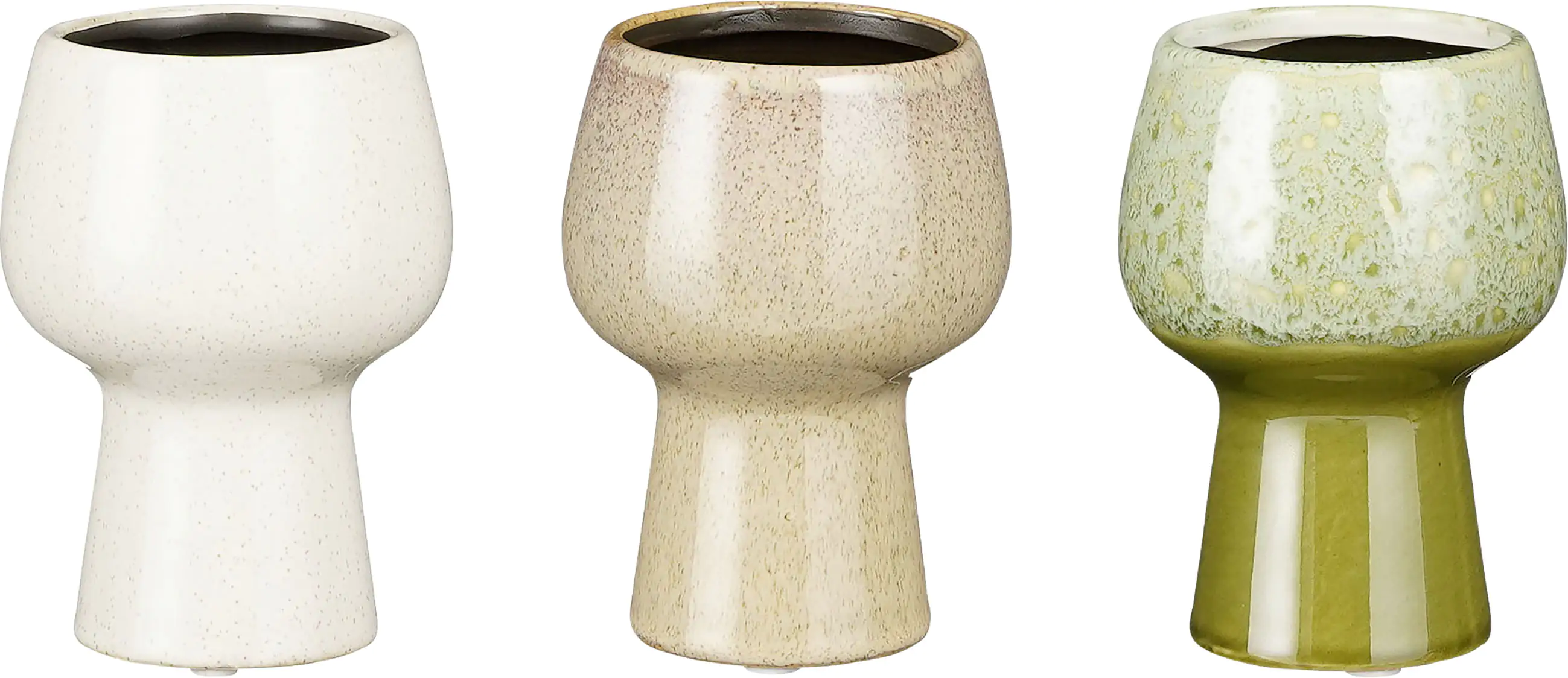Mica Blumentopf Ø 9,5 x 13 cm hellgrün, taupe, weiß Mica Blumentopf Ø 9,5 x 13 cm hellgrün, taupe, weiß