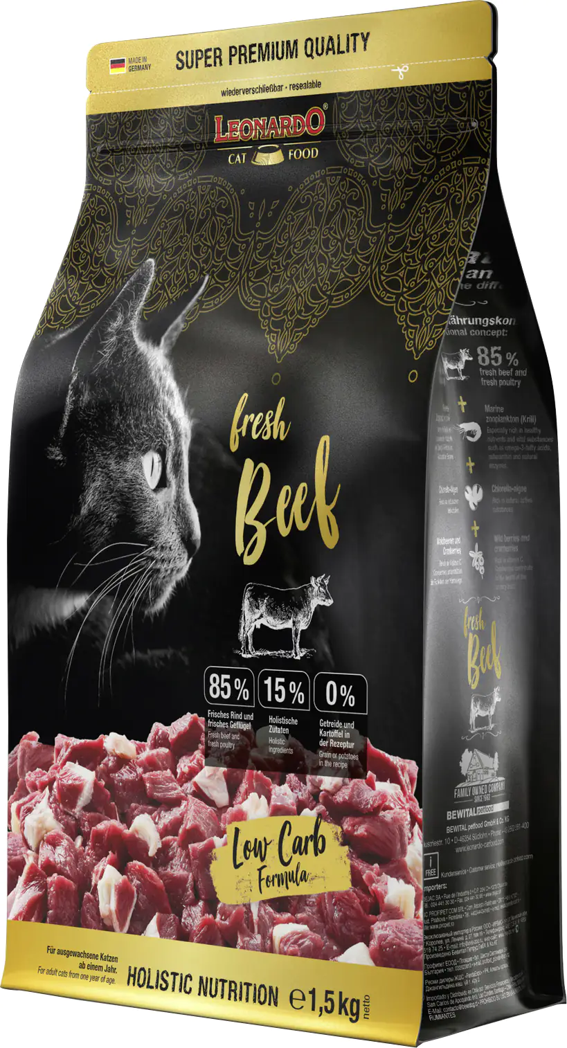 Leonardo Katzentrockenfutter Fresh Beef 1,5 kg Leonardo Katzentrockenfutter Fresh Beef 1,5 kg