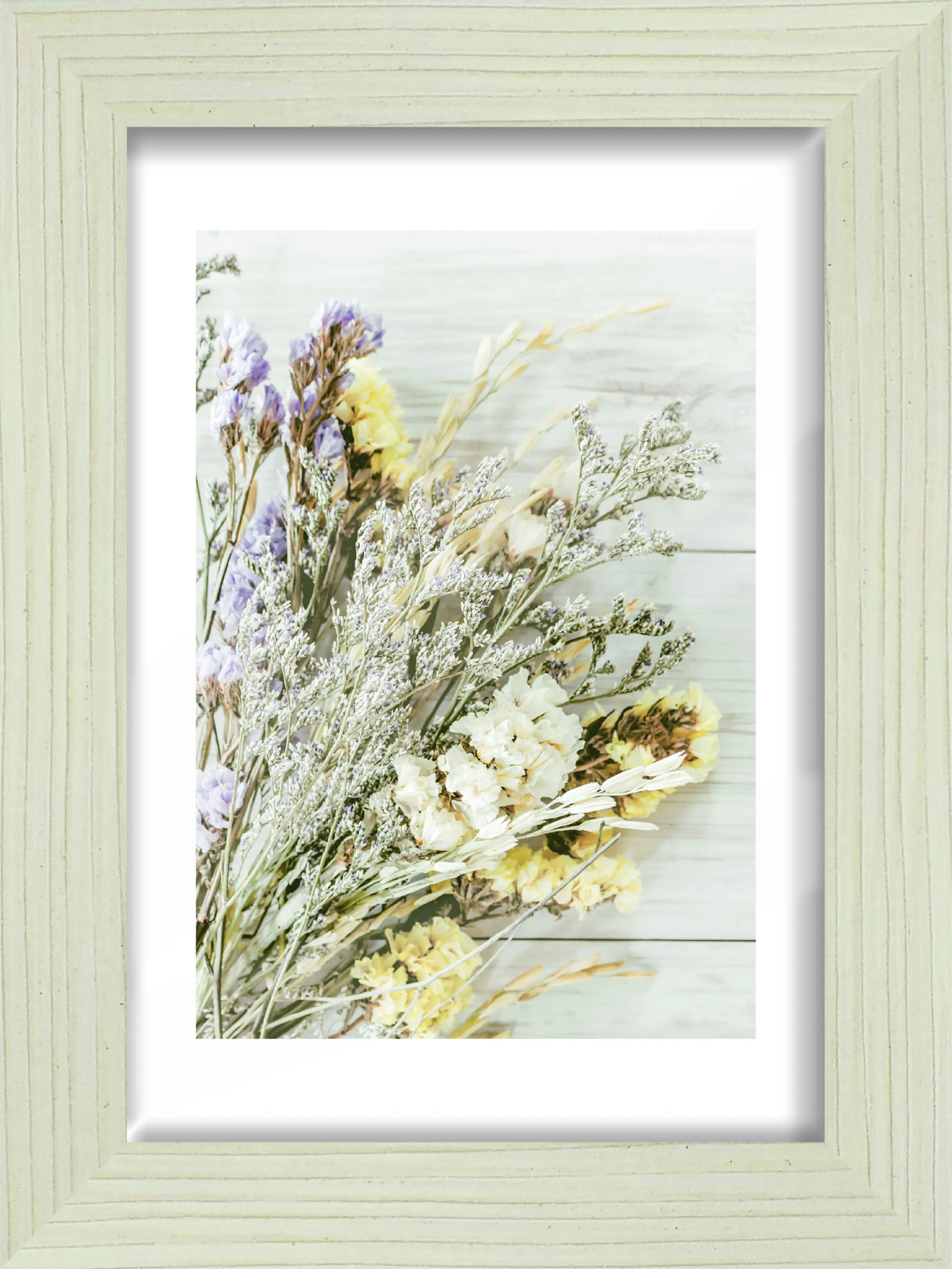 Bilderrahmen Holz Arosa eiche weiß 13 x 18 cm