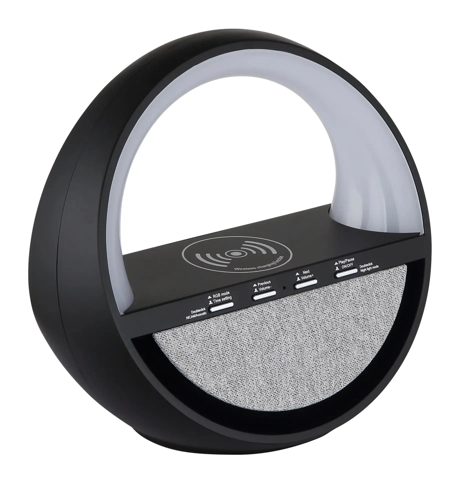 Globo Tischleuchte Soundra RGB Smartphone Ladestation Akku