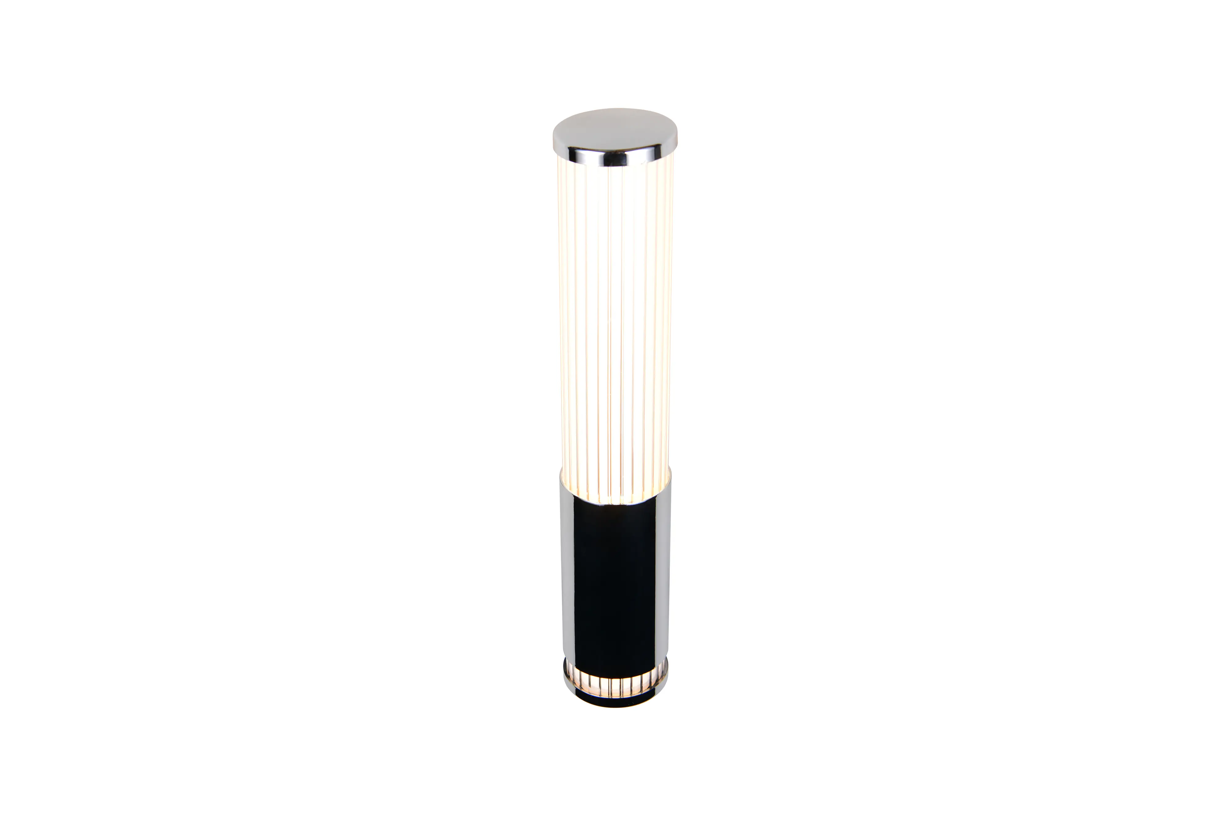 Trio LED-Wandleuchte Stefano chrom mit Steckdose CCT