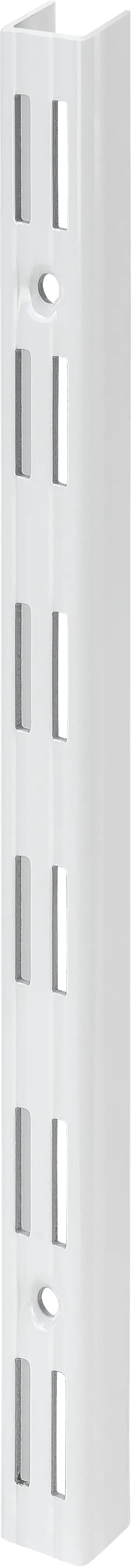 TrendLine Wandschiene 2-reihig weiß 100 x 2,5 cm