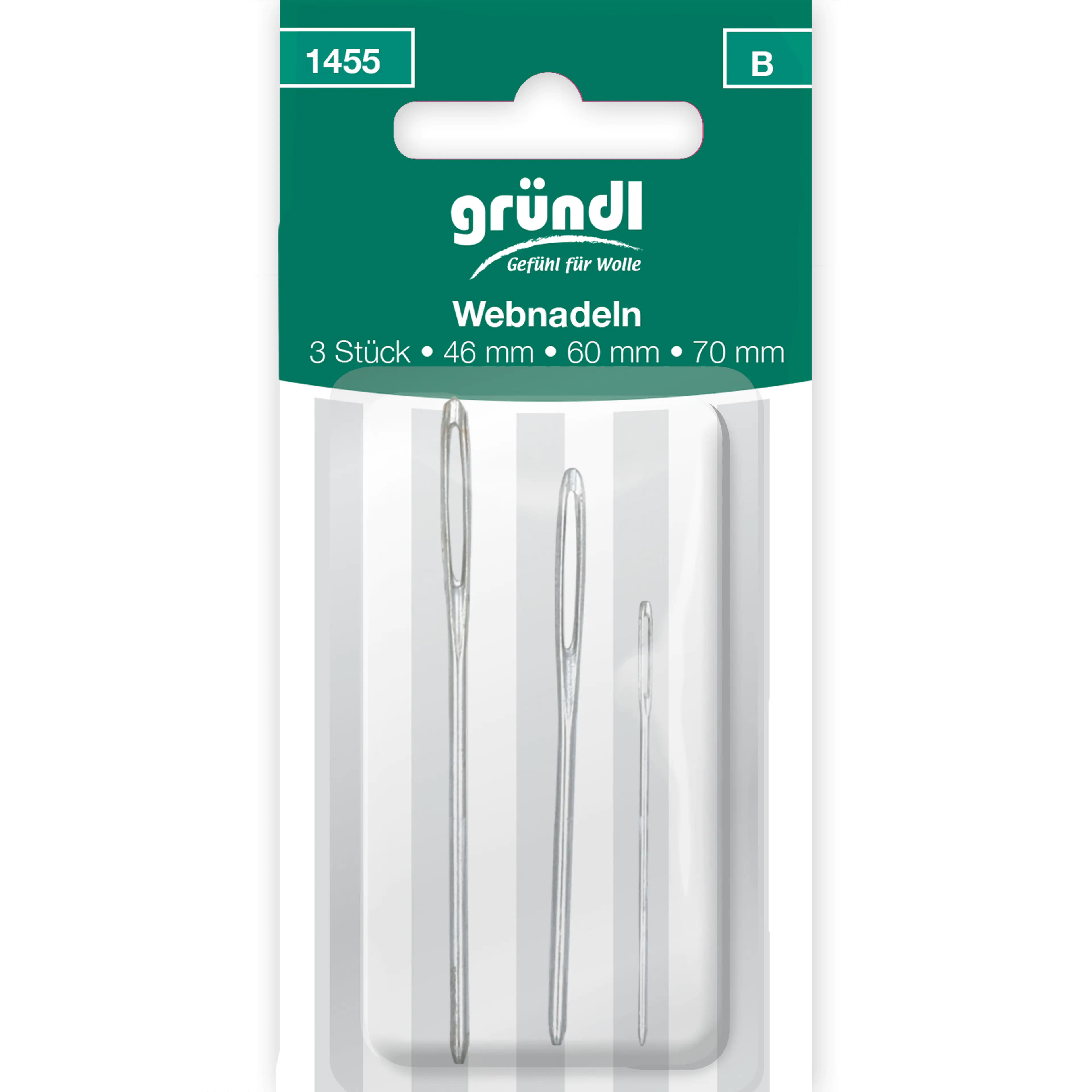 Gründl Webnadeln 70/60/46 mm Metall