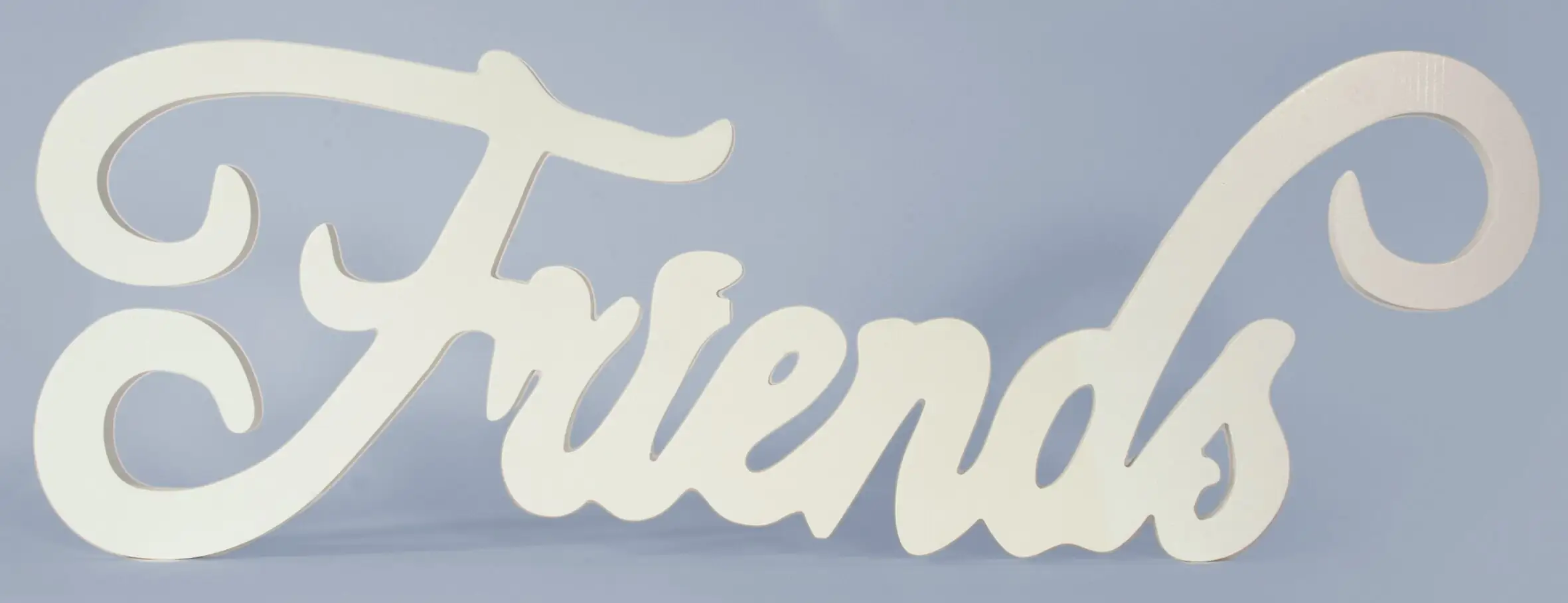 Schriftzug XL Friends weiß  74,5x29x1,8 cm
