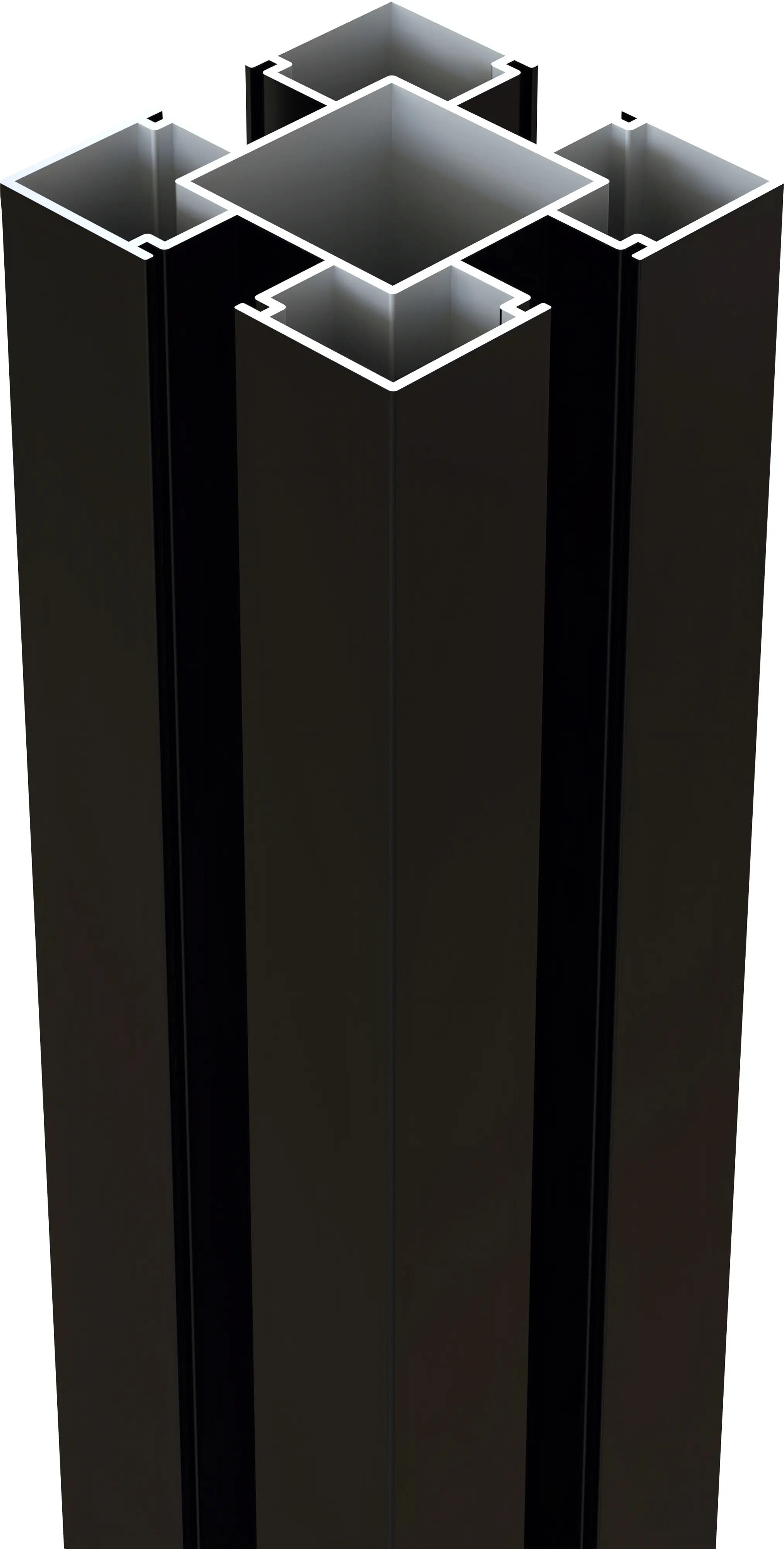 Osmo Pfosten Aluminium 200 cm, 90 x 90 mm, anthrazit, Typ B