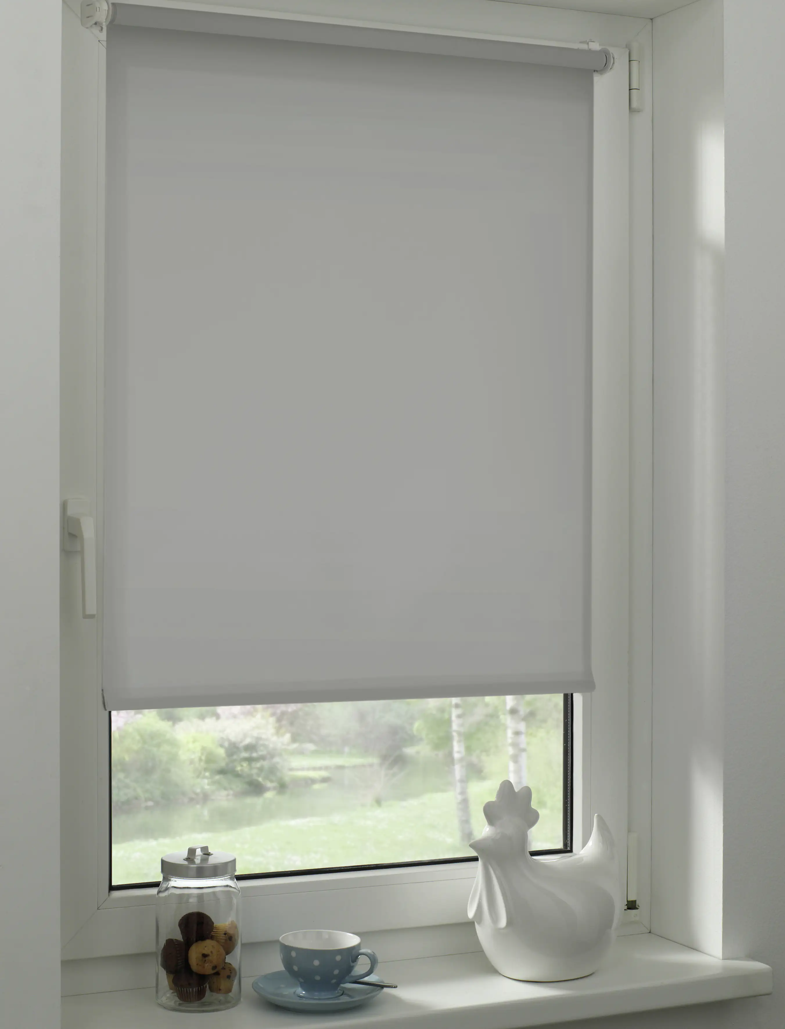 Gardinia EasyFix Rollo steingrau 120 x 150 cm Gardinia EasyFix Rollo steingrau 120 x 150 cm