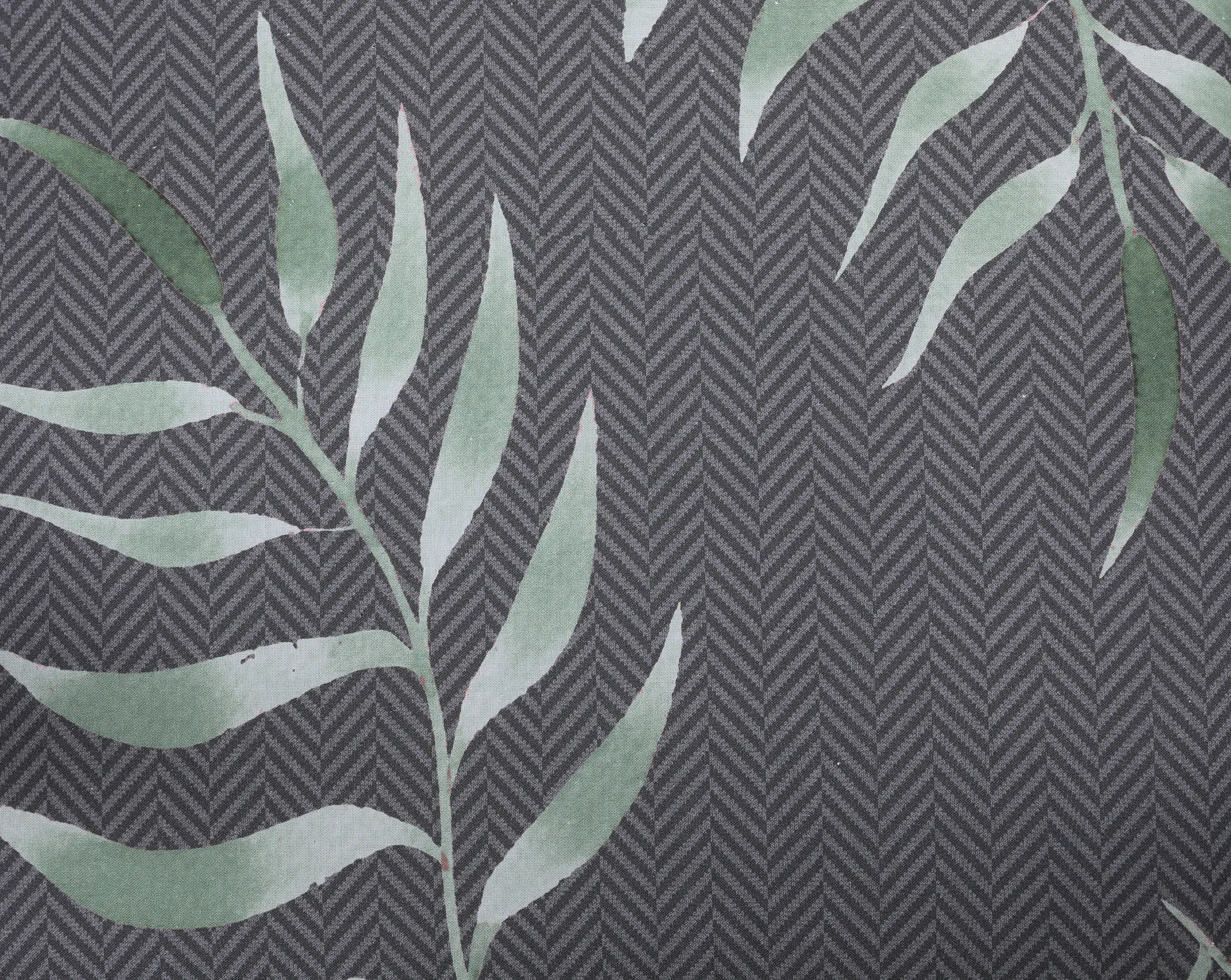 GO-DE Gartenstuhlauflagen niedriglehner 100 x 50 x 7 cm Blumen-Motiv anthrazit