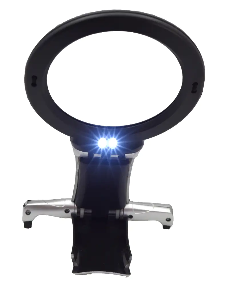 Digiphot Handarbeitslupe CM-22 2-fach Vergrößerung, 6-fach Spot, LED-Beleuchtung Digiphot Handarbeitslupe CM-22 2-fach Vergrößerung, 6-fach Spot, LED-Beleuchtung