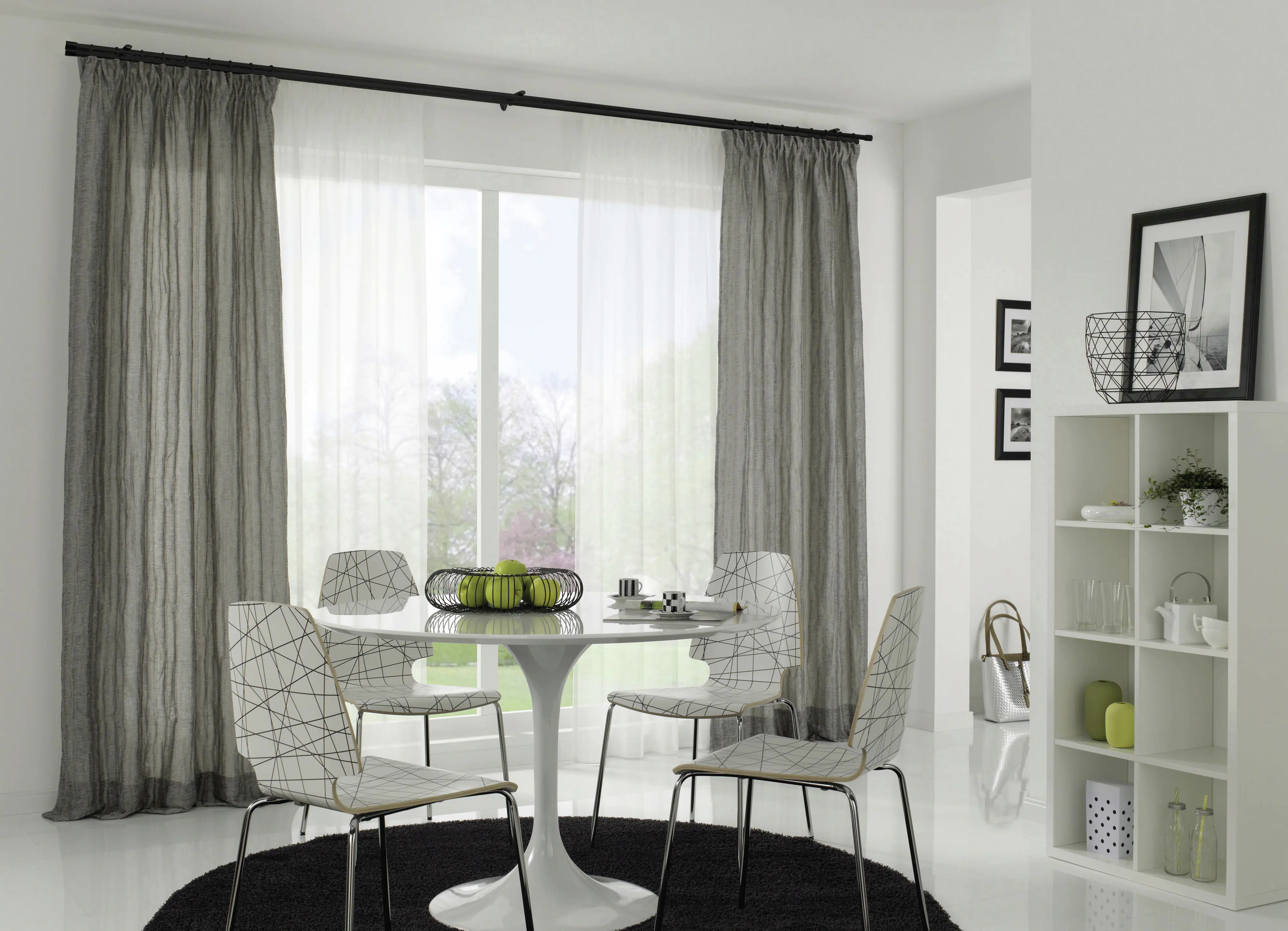 Gardinia Ring-Adapter für Universal-Träger Chicago Ø 20 mm schwarz-matt