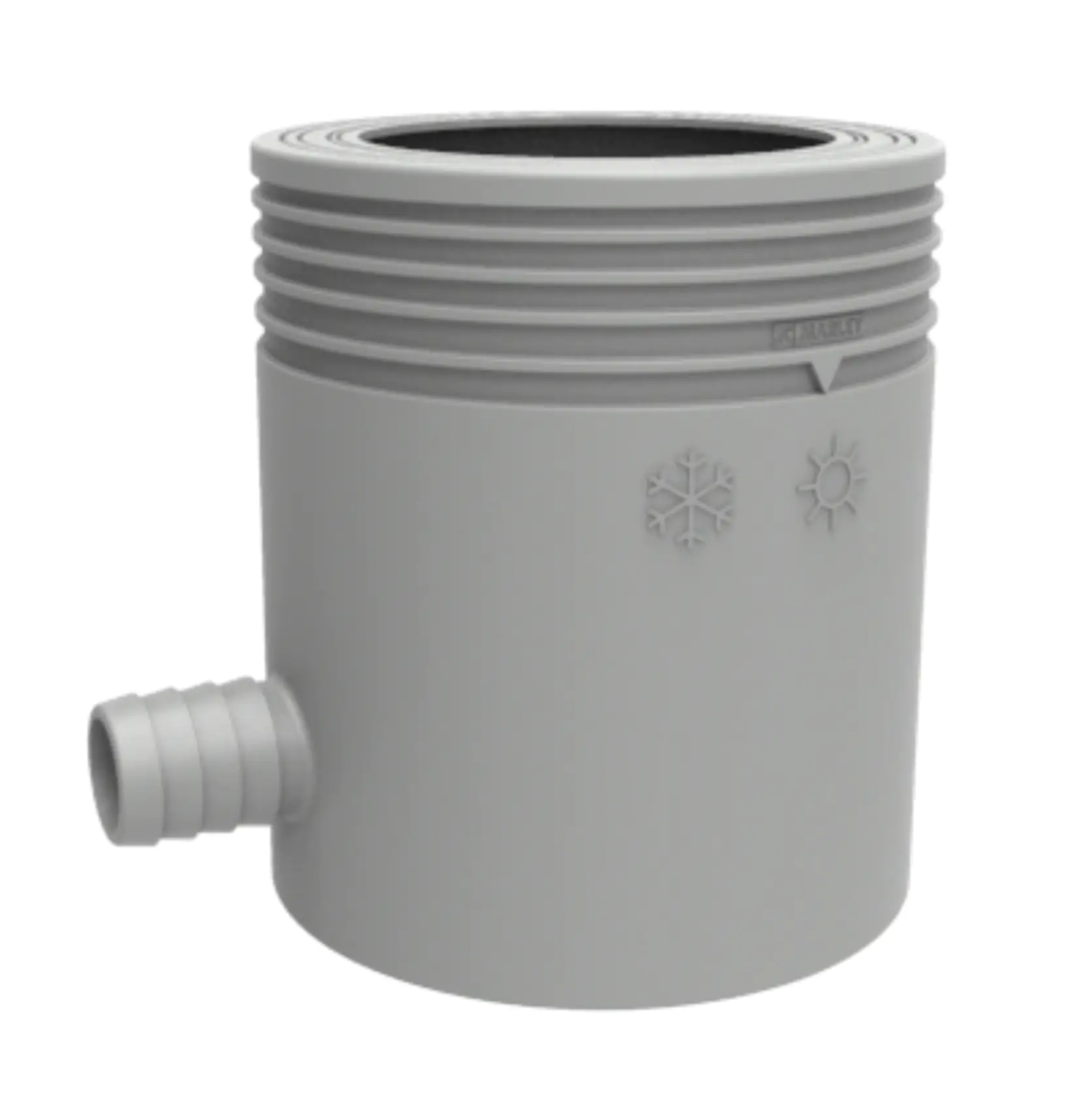 4002644074627 Regensammler mit FilterÜberlaufstop und Schlauchanschluss DN 53-75 mm