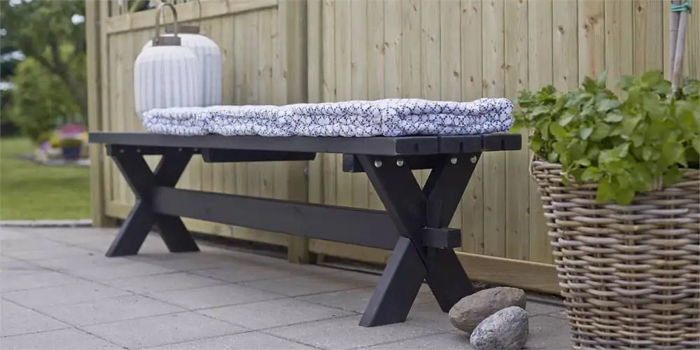 Plus Bank Nostalgie schwarz