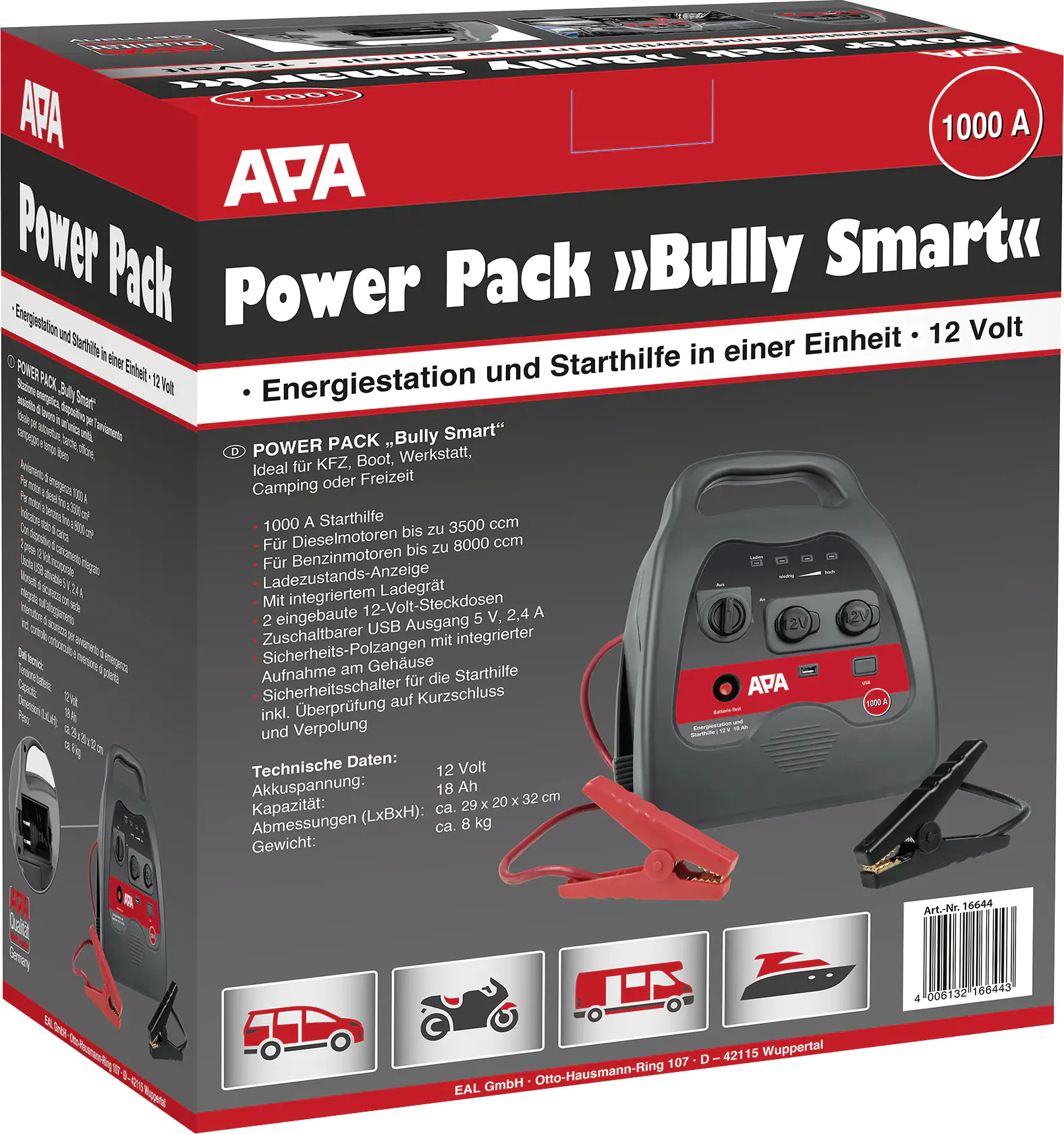 APA Bully Smart Power Pack 12 V Powerbank APA Bully Smart Power Pack 12 V Powerbank