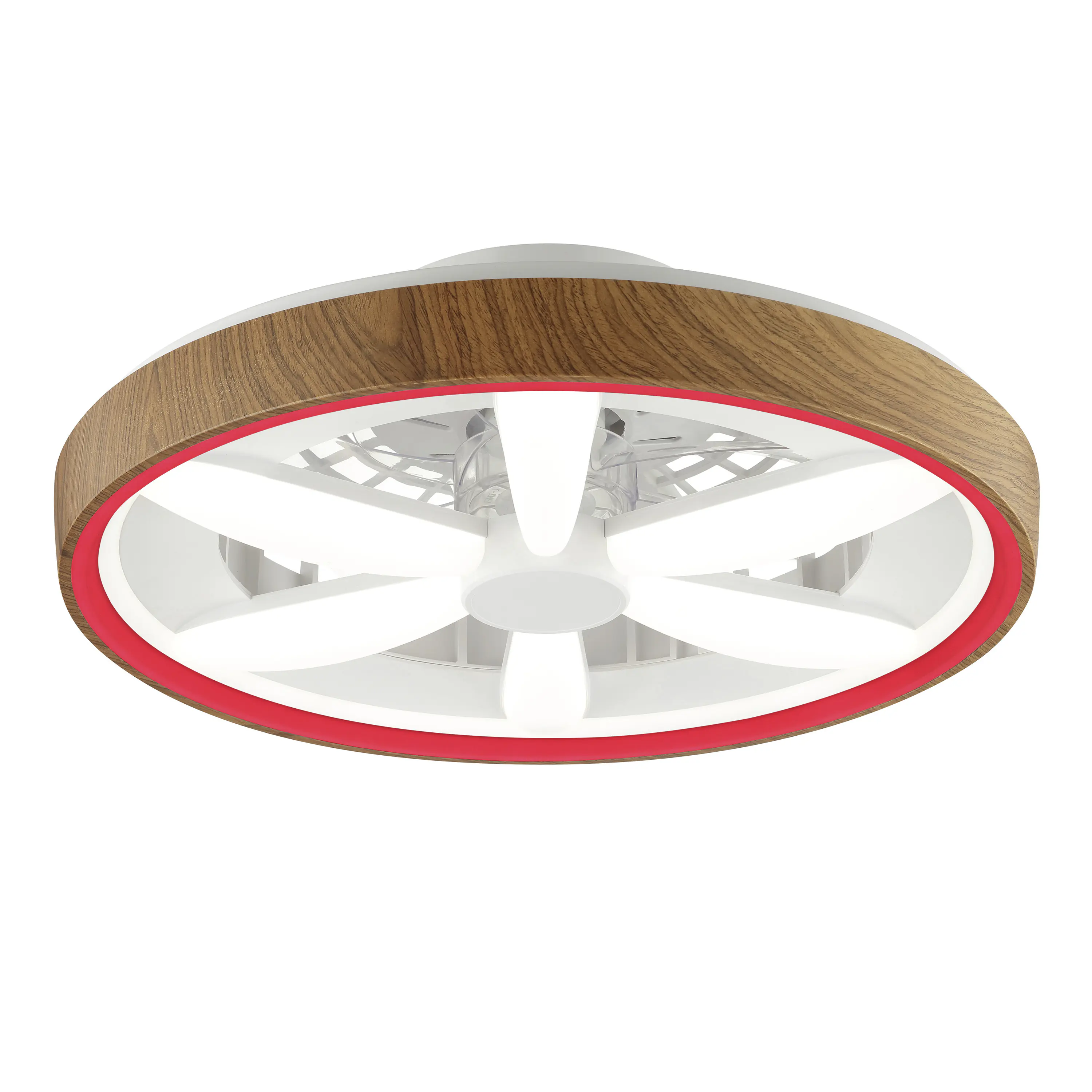 Brilliant LED Deckenleuchte mit Ventilator Gaiano Ø 48 cm 48 W holz/weiß