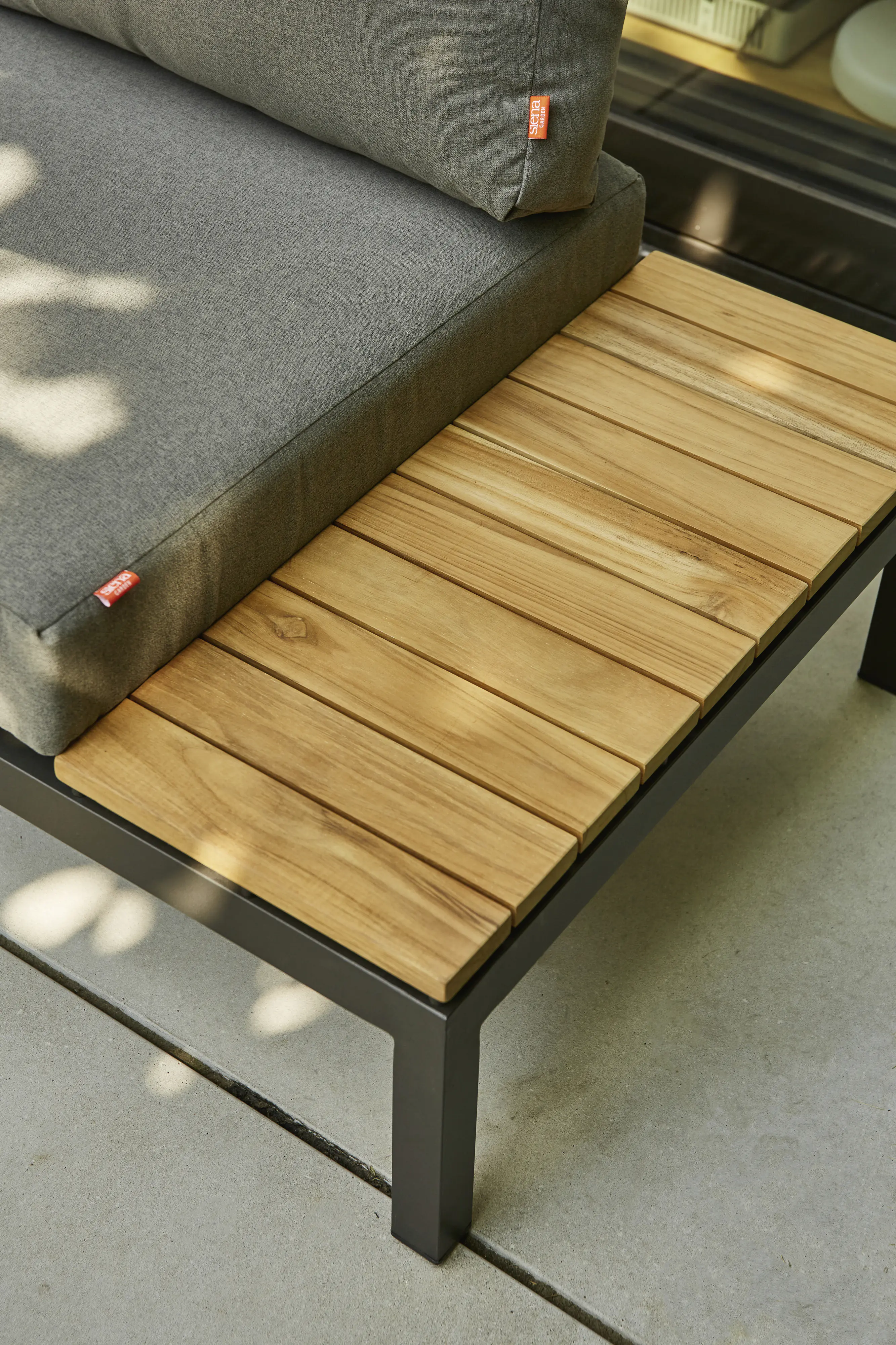 Siena Garden Gartenmöbel-Set Alvida Aluminium/Holz inkl. Kissen 5-tlg.