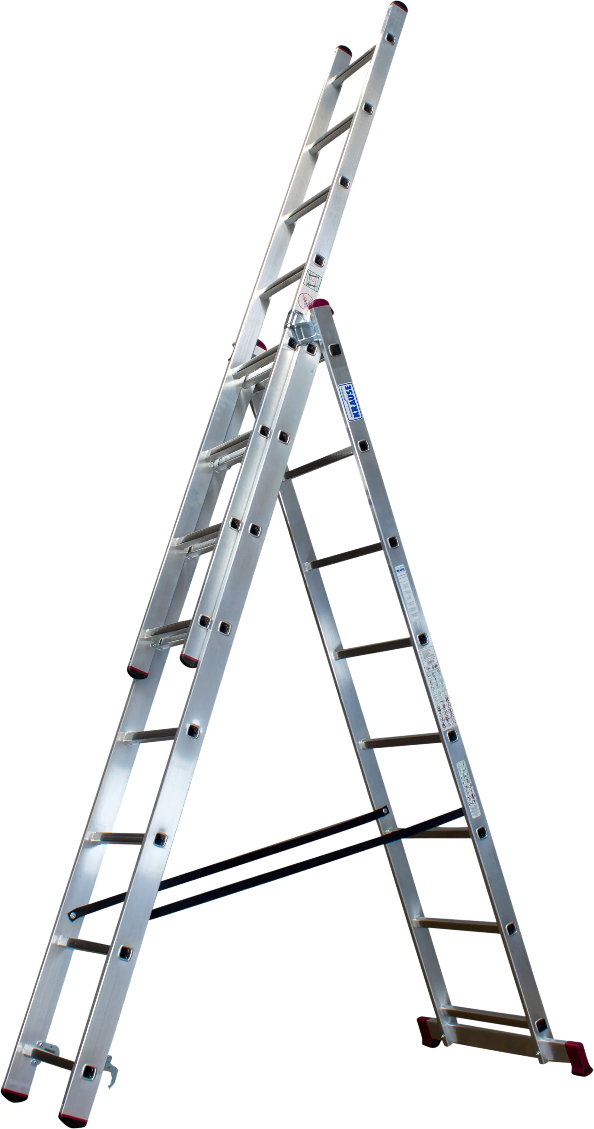 Krause Aluminium-Vielzweckleiter CORDA mit Treppenfunktion 5,40 m