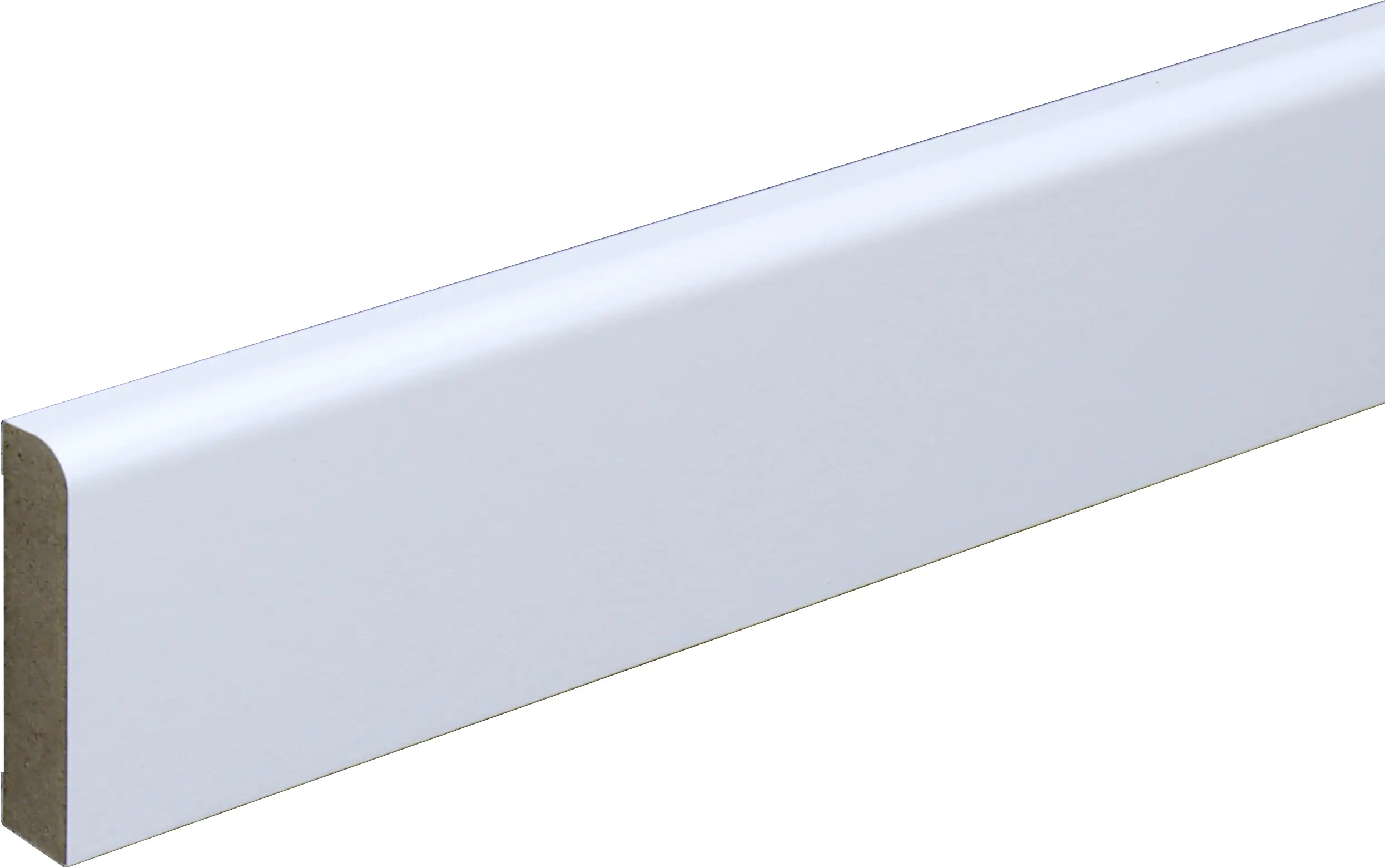 B.S. Bauprogramm Sockelleiste 250 cm 45 x 10 mm weiß