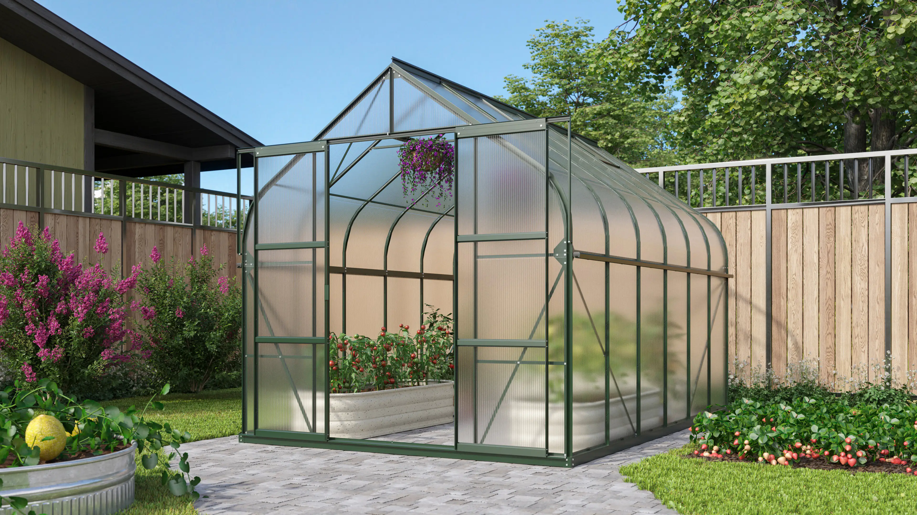 Vitavia Gewächshaus Dione 9900 smaragd 2,64 x 3,83 x 2,55 m kaufen