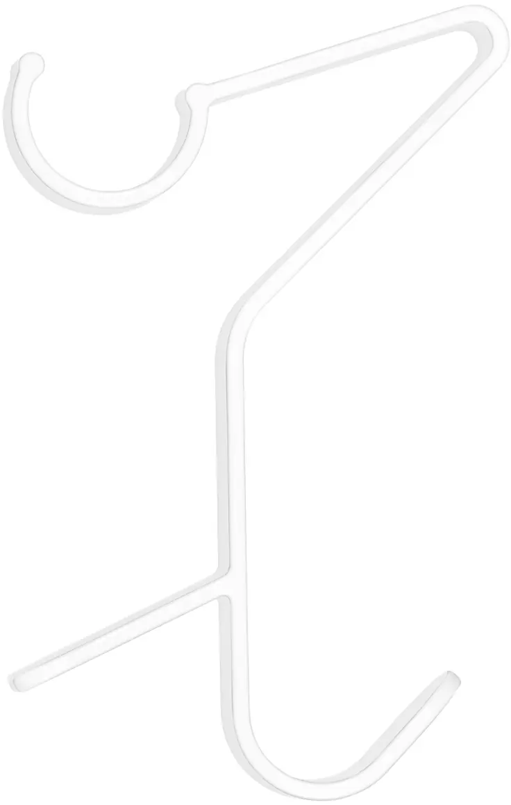 Wenko Haken für Handtuchheizkörper Polystyrol, weiß, universal
