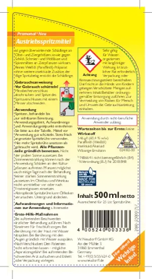 Promanal Neu Austriebsspritzmittel 500 ml