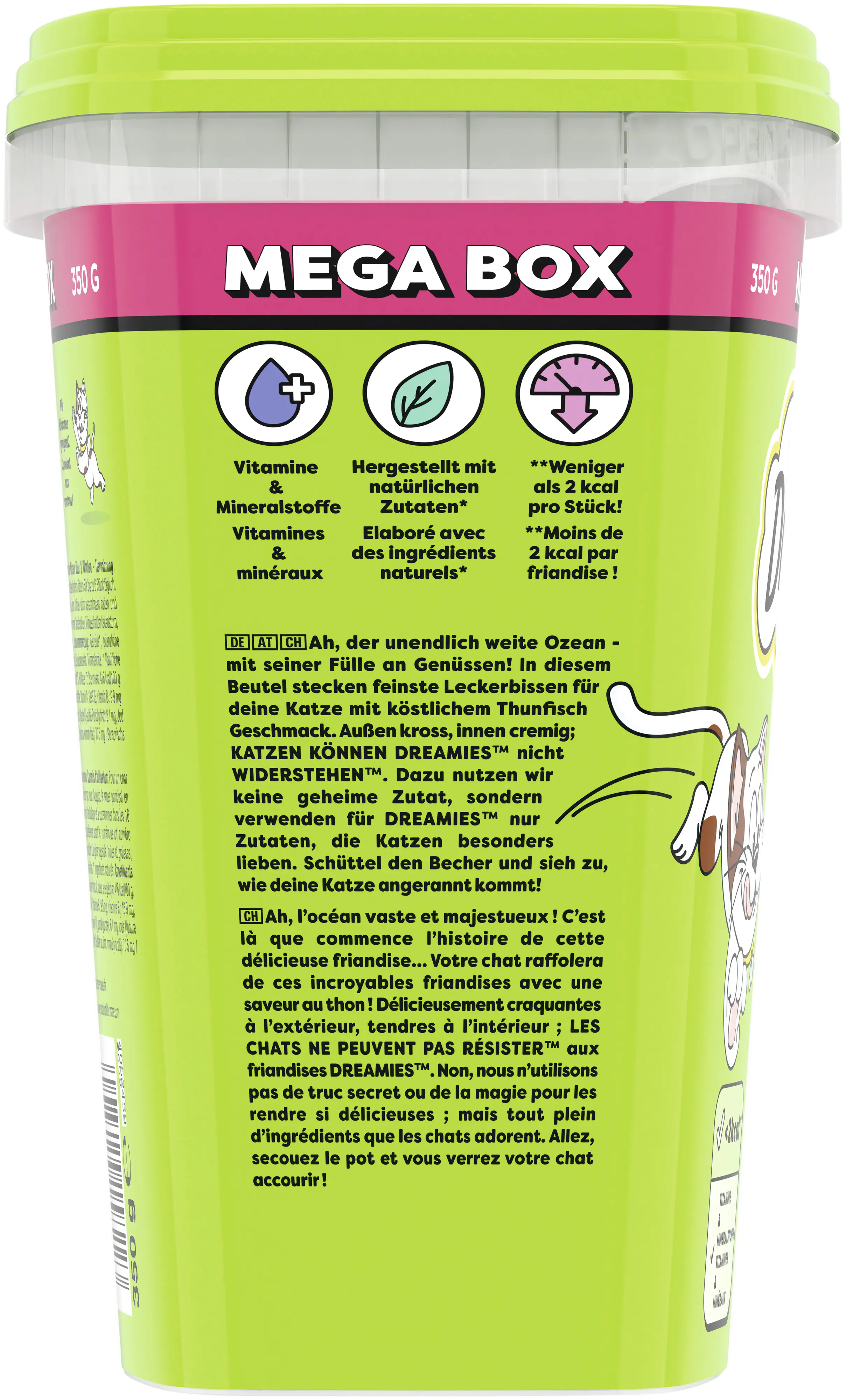 Dreamies Katzen Leckerli 350 g Box Thunfisch