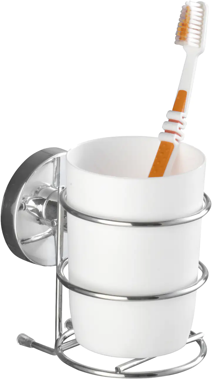 Wenko Vacuum-Loc Zahnputzbecher Milazzo chrom