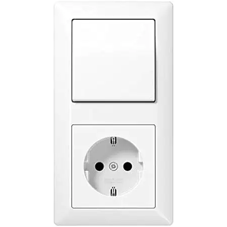 Jung Steckdose AS500, alpinweiß, 1520 WW