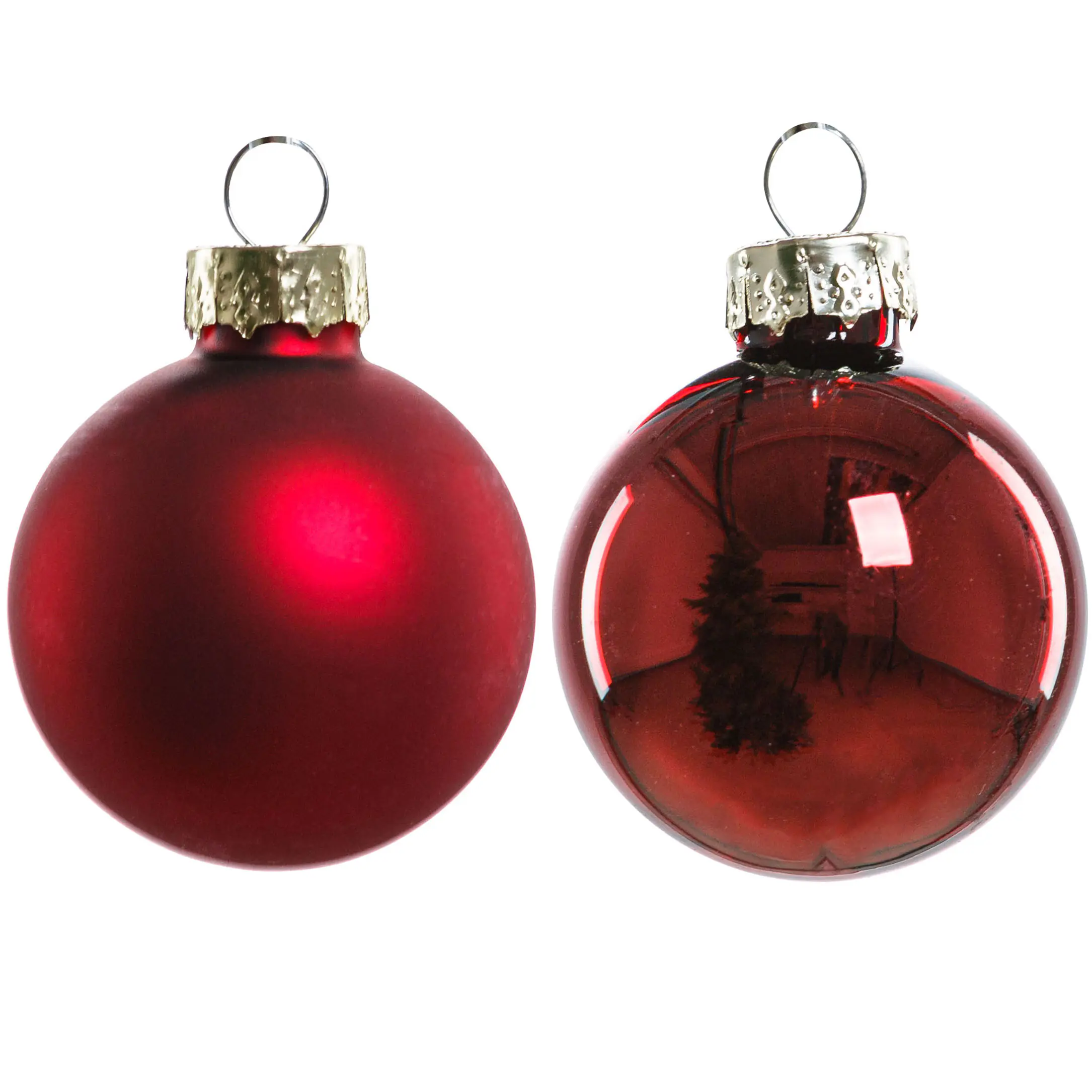 TrendLine Weihnachtskugeln aus Glas Ø 3,5 cm ochsenblut 16 Stück