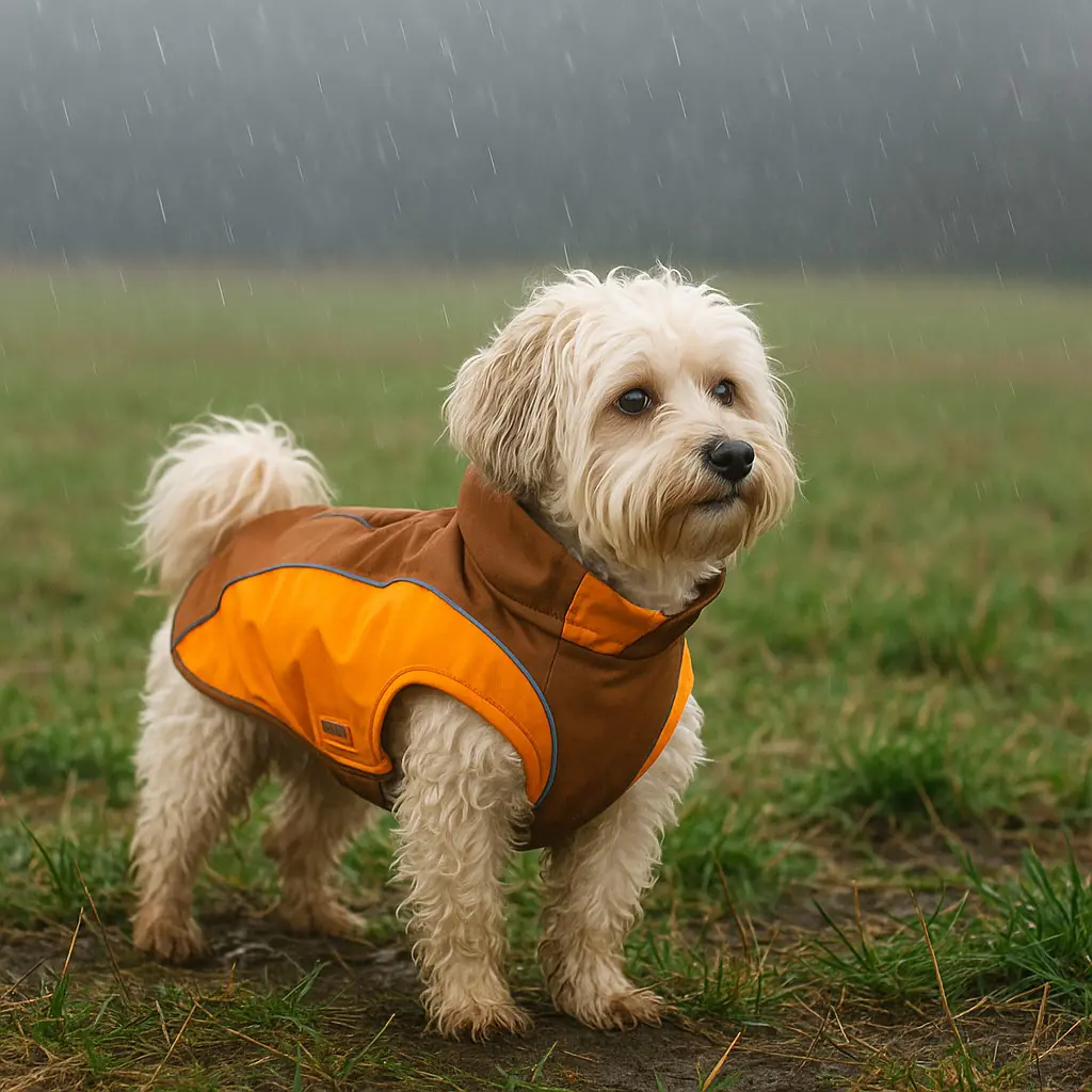 Wolters Hundebekleidung Regenjacke Easy Rain braun/orange