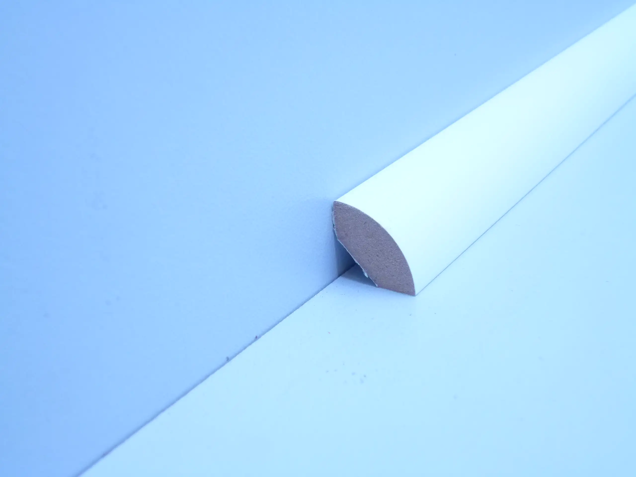 B.S. Bauprogramm Viertelstab 250 cm 18 x 18 mm weiß