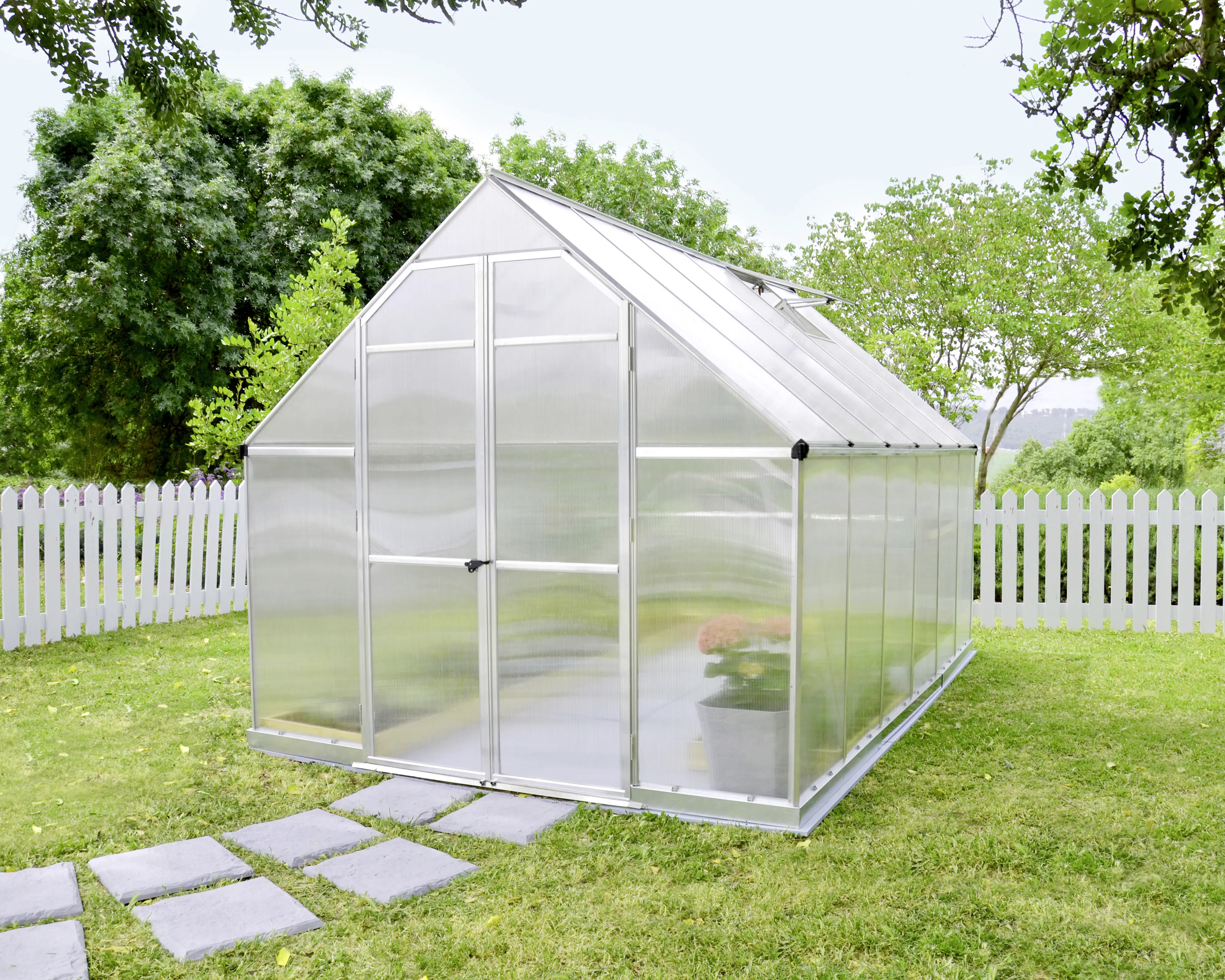 Canopia Gewächshaus Essence Alu silber 367 x 244 cm