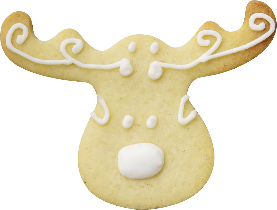 Zenker Ausstechform Elchkopf 5,5 x 8 cm silber