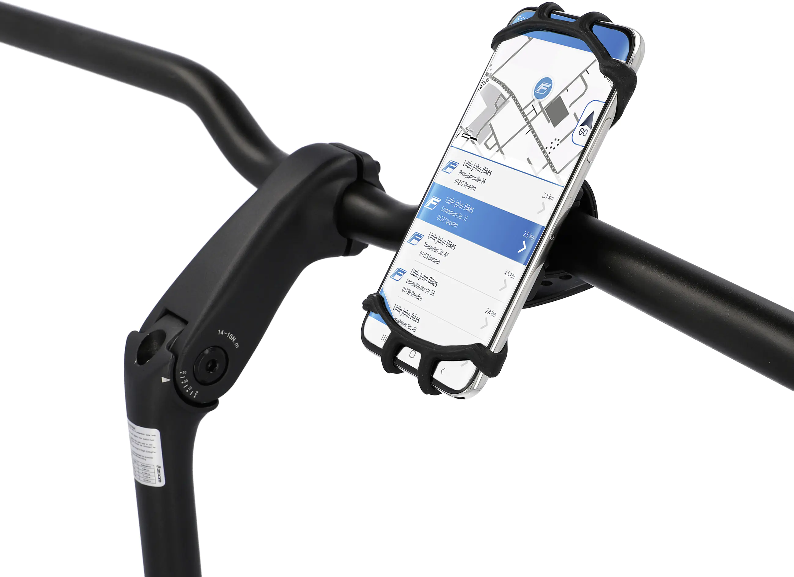 Fischer Smartphonehalter für Fahrrad Silikon 360° L/XL Fischer Smartphonehalter für Fahrrad Silikon 360° L/XL