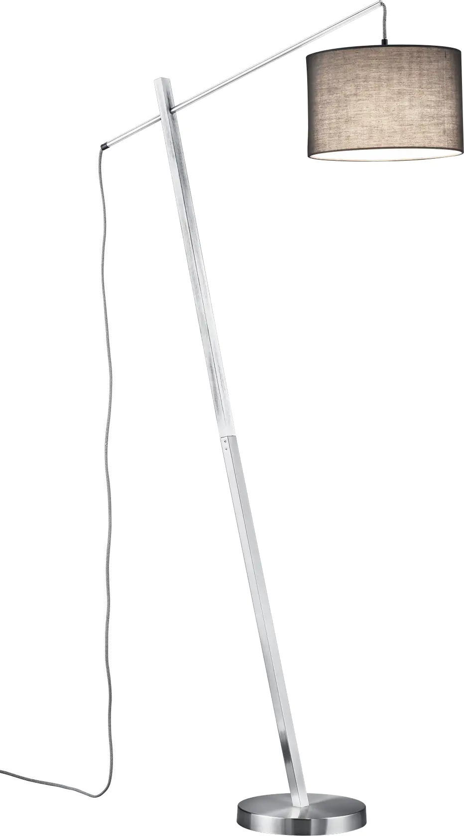 4017807411492_1 Reality Leuchten Stehleuchte Padme nickel matt Holz grau