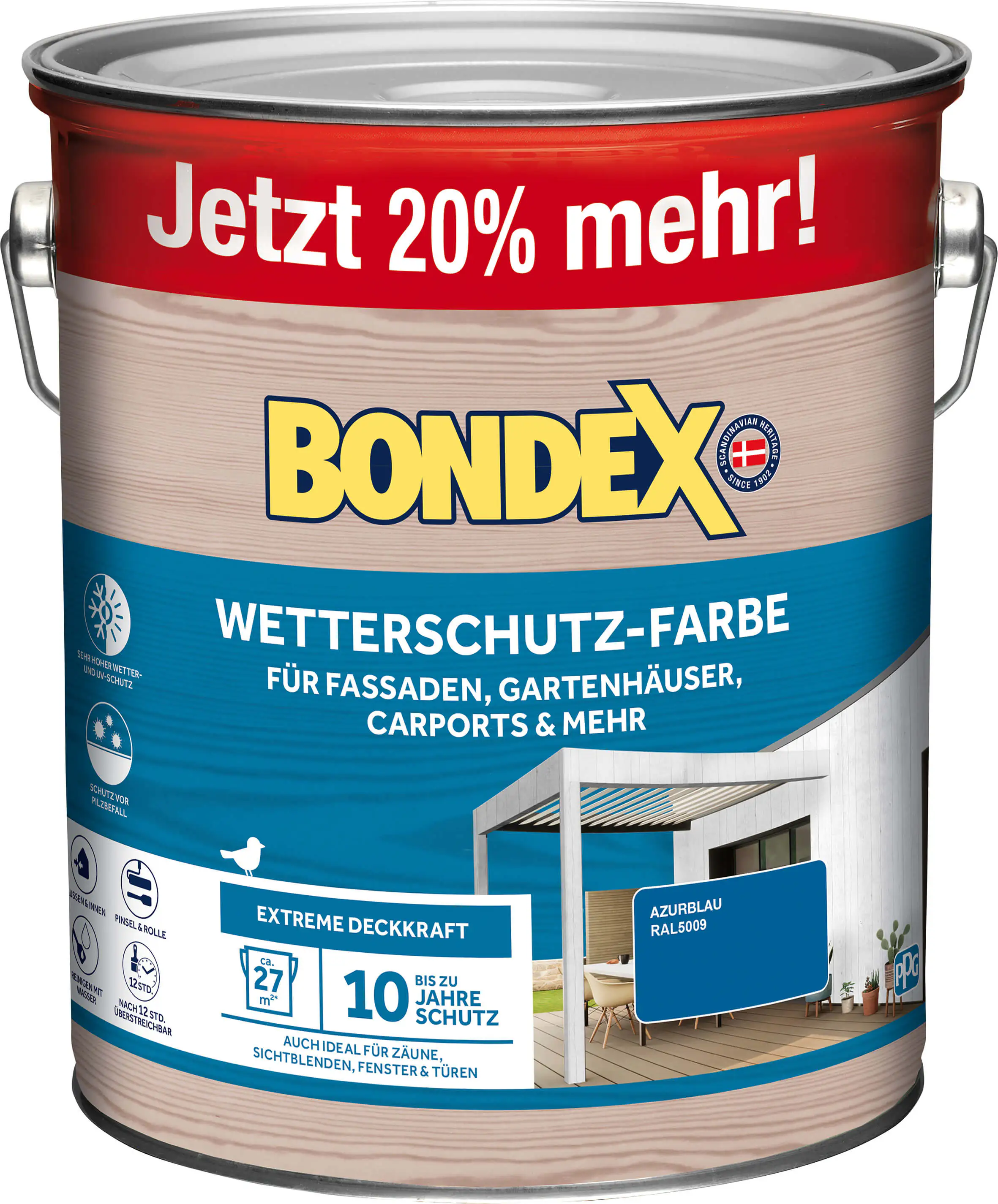 Bondex Wetterschutzfarbe azur 3 L