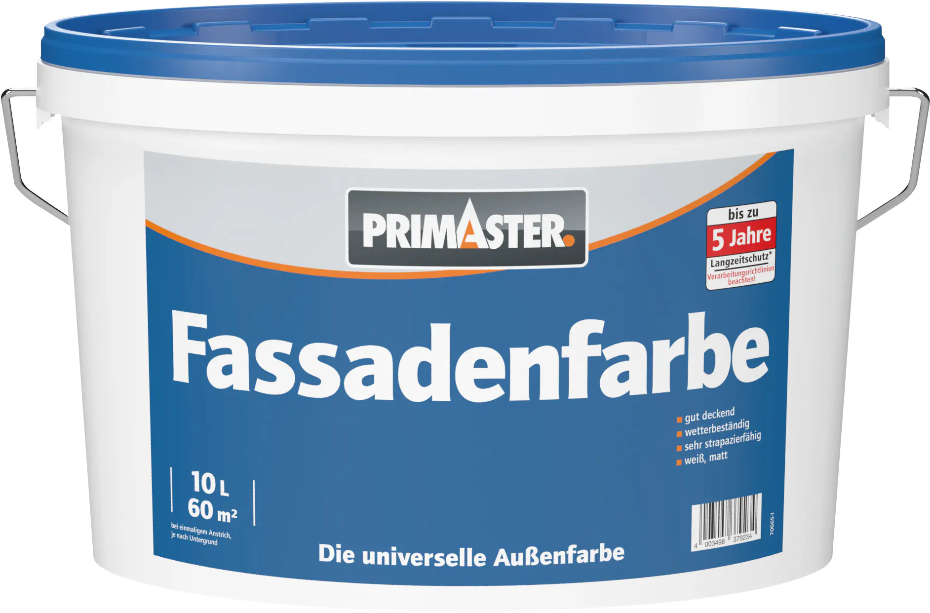 Primaster Fassadenfarbe 10 L weiß matt
