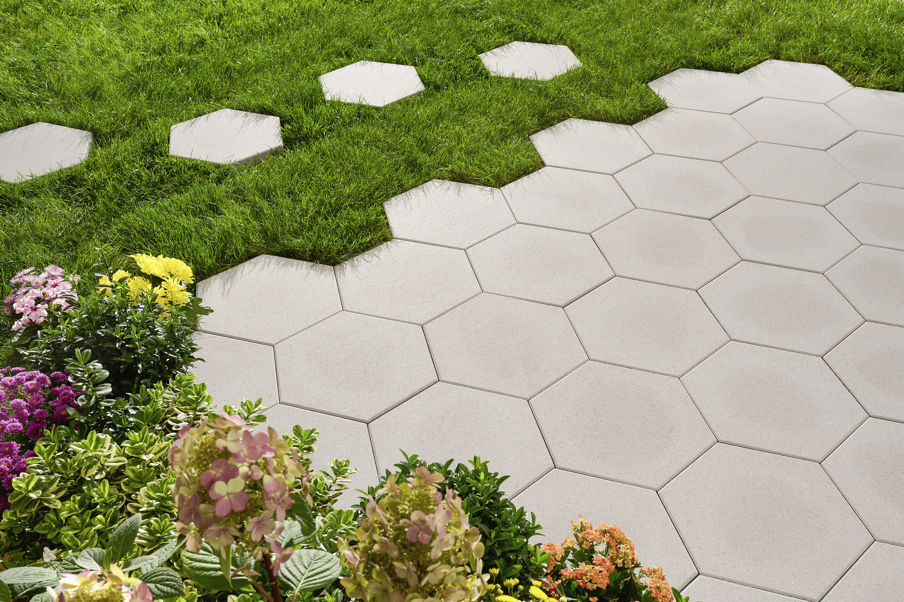 Kann Trittplatte Wabeno 40 x 34,6 x 5 cm silbergrau