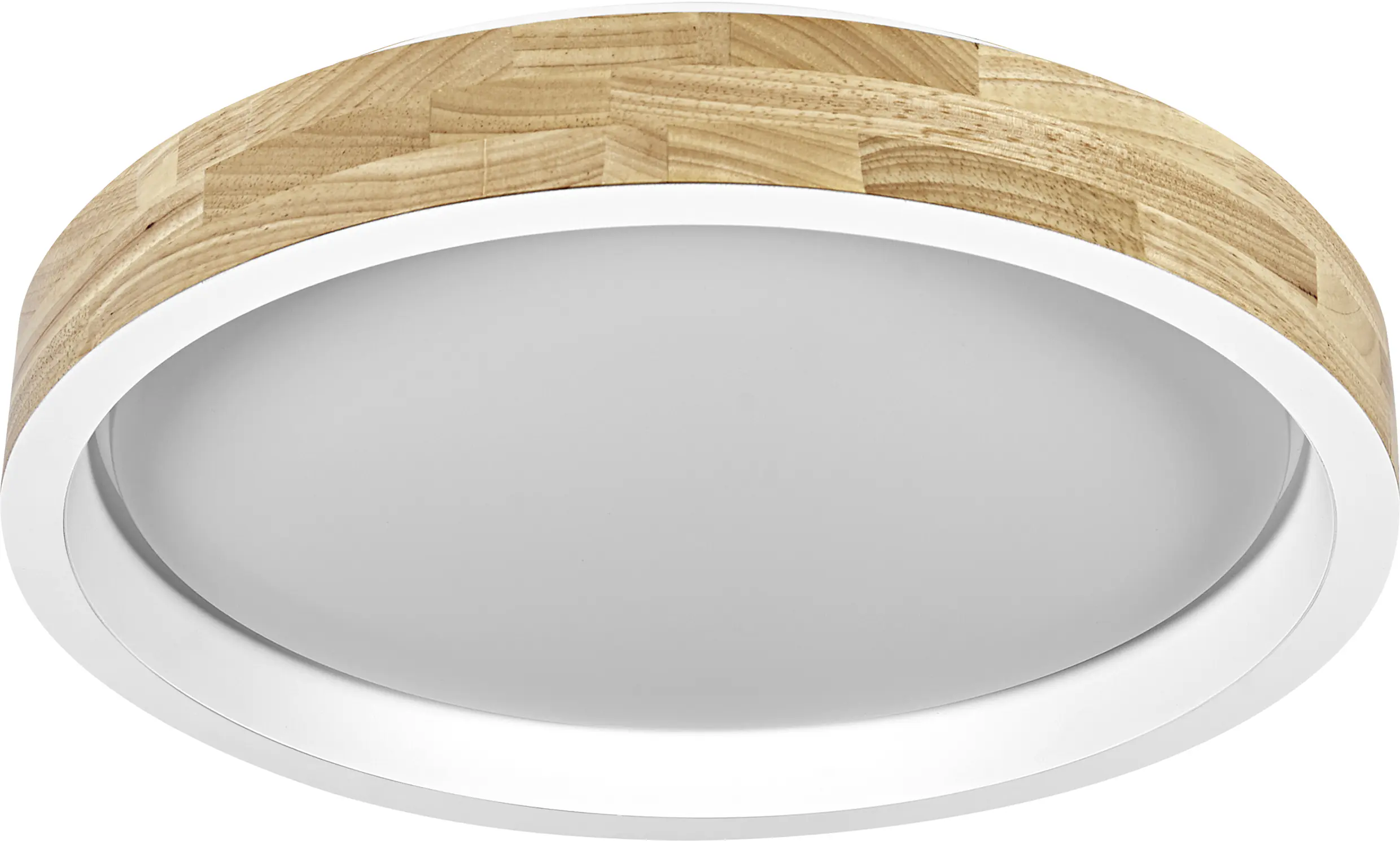 Osram LED-Deckenleuchte Orbis Mariano Ø 41 cm 24 W Holzdekor weiß dimmbar