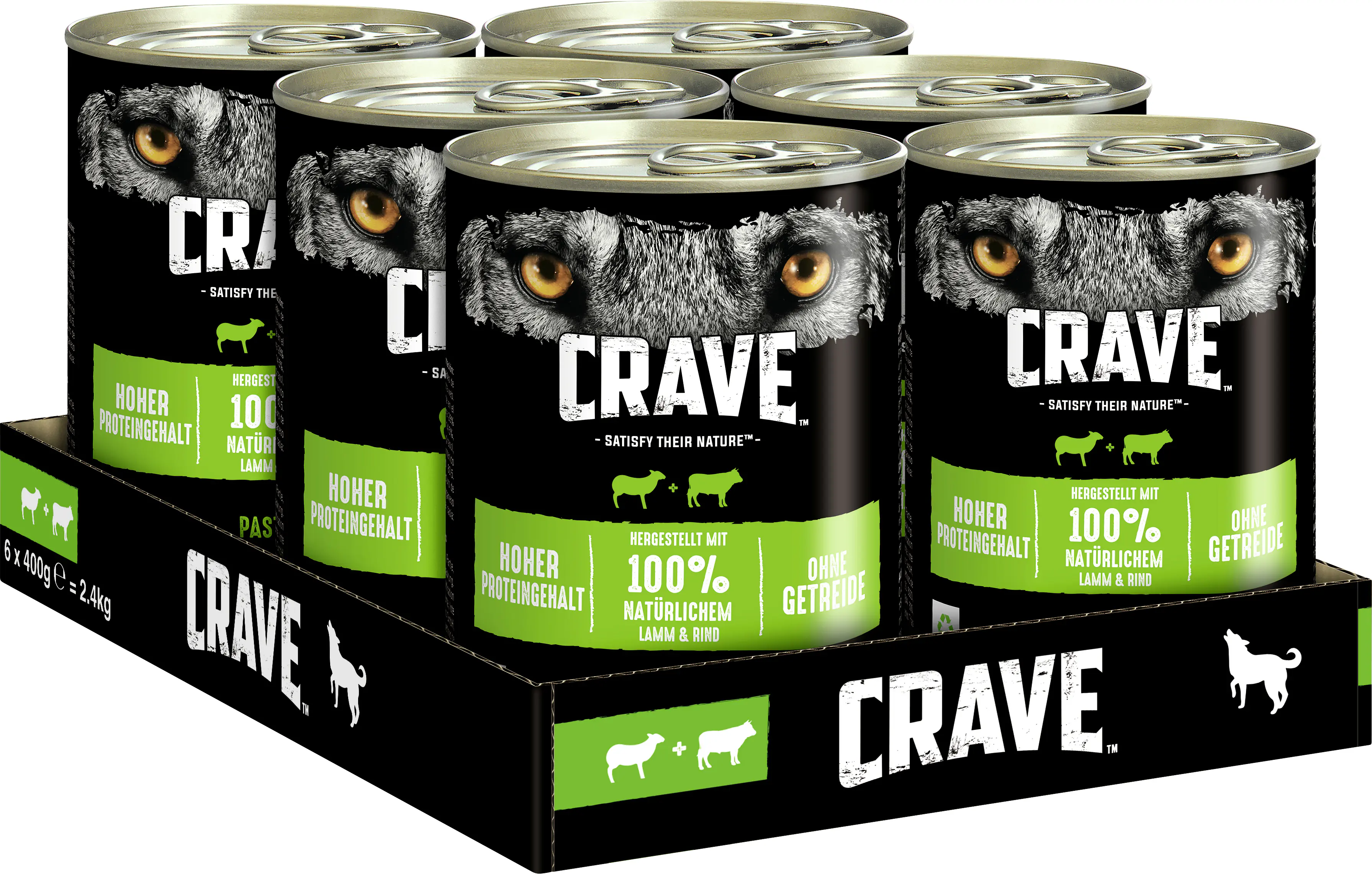 Crave Adult mit Lamm und Rind Hundefutter 400 g